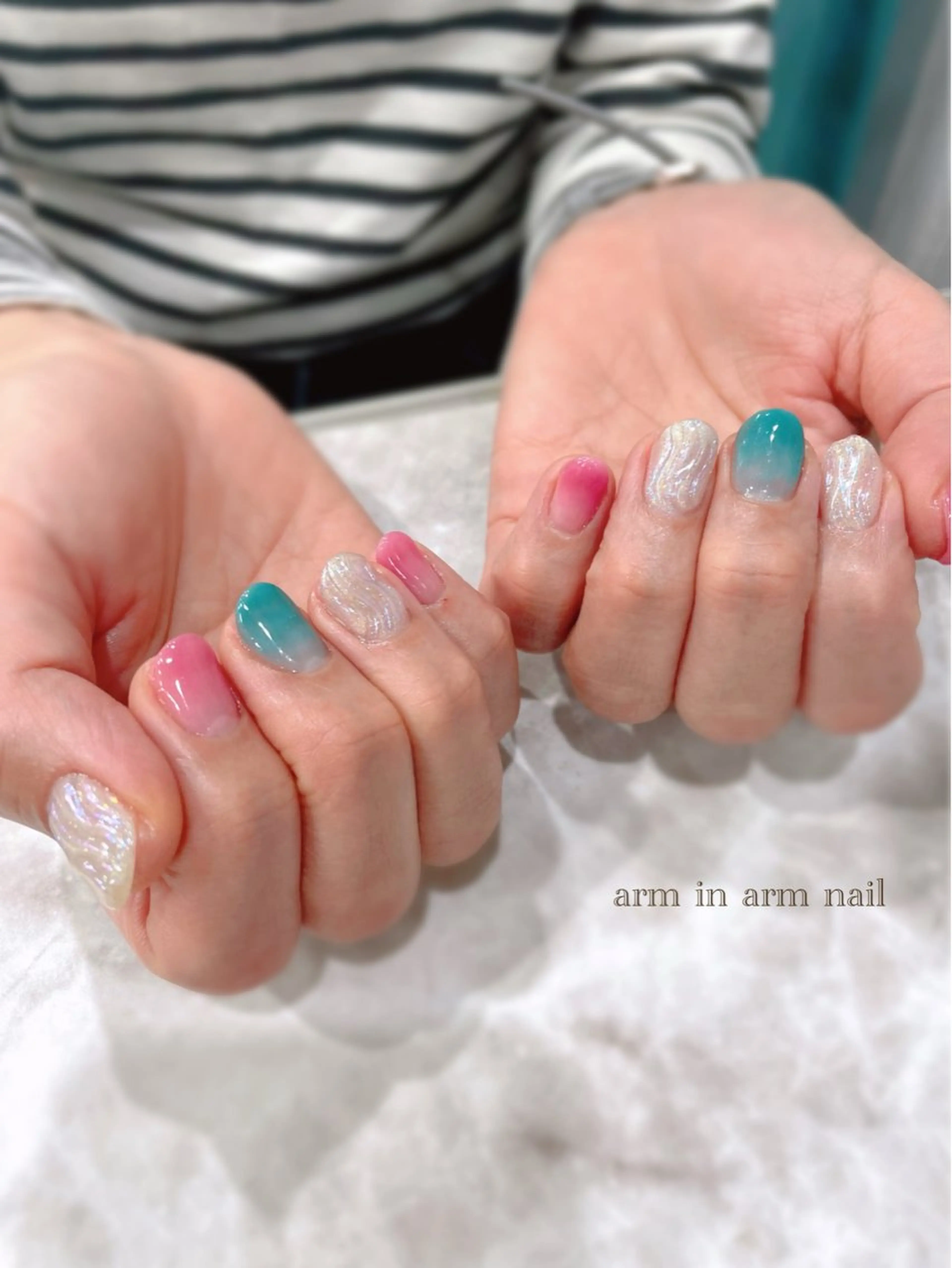 ネイル arm in arm ︎✿Yamamotoのマツエク・マツパデザイン