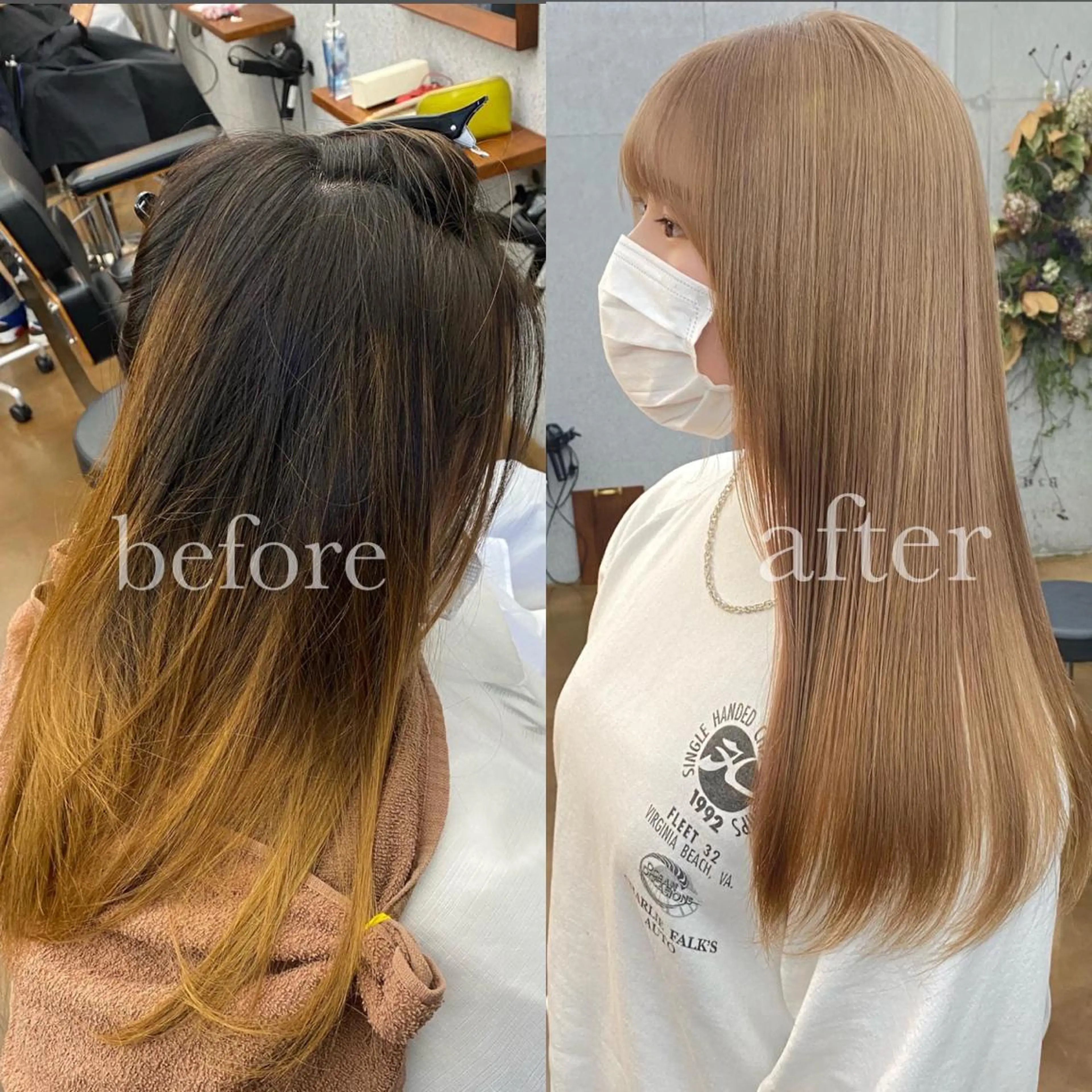 ロング カラー ブリーチ ハイトーン/デザイン hirokiのヘアスタイル