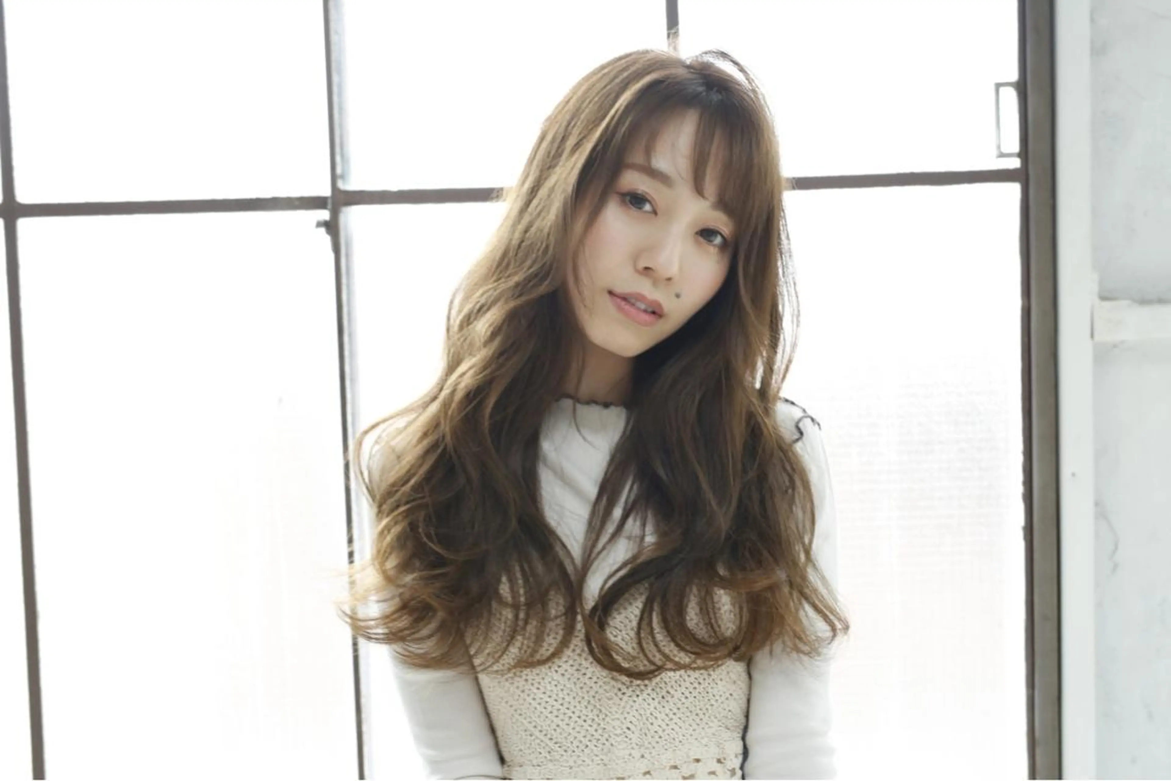 ロング ハイライト 髪質改善 小顔カット LEVIJU hair所属・韓国ヘア🕊村上 ののこ🕊のヘアスタイル