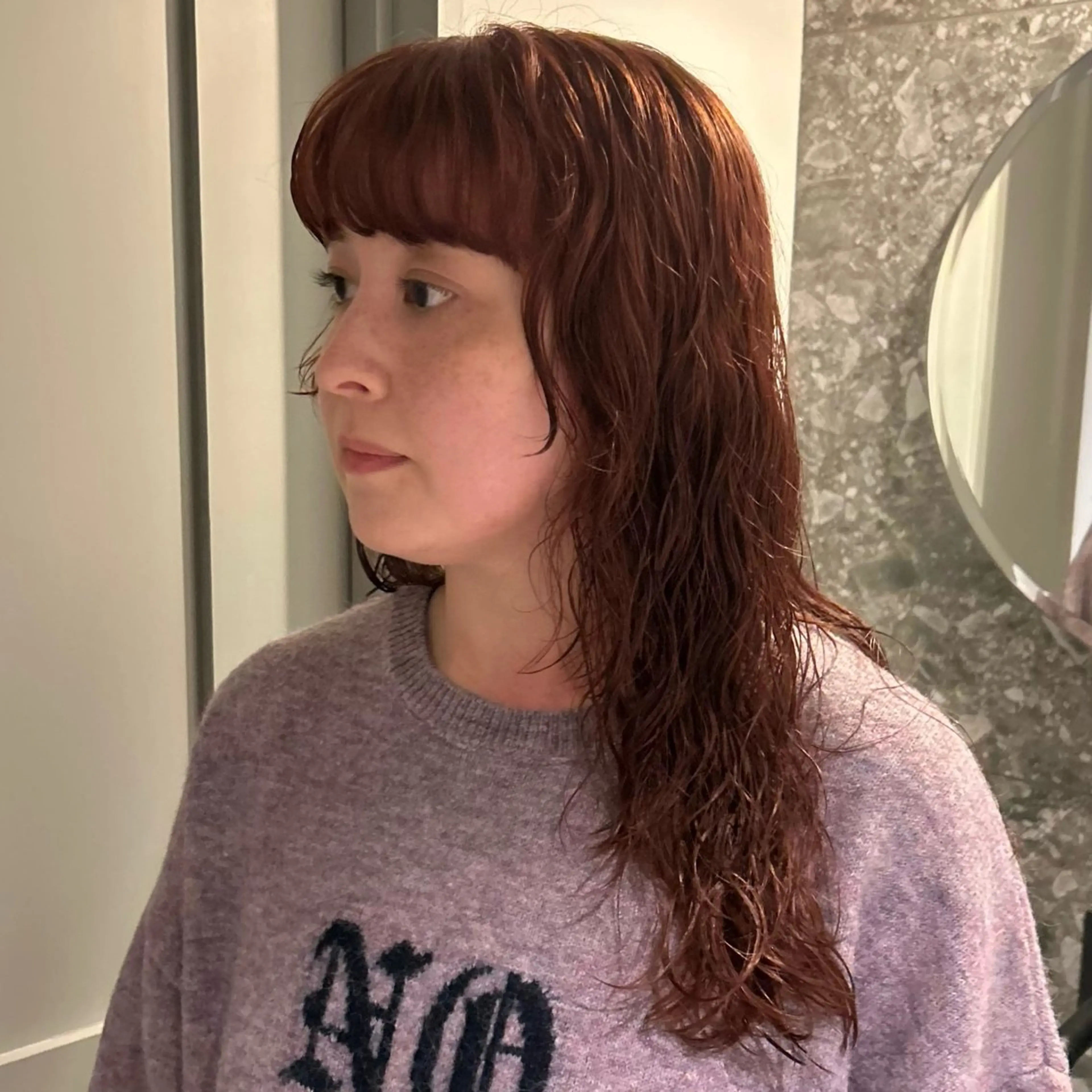 ロング カラー パーマ MUKU リカのヘアスタイル