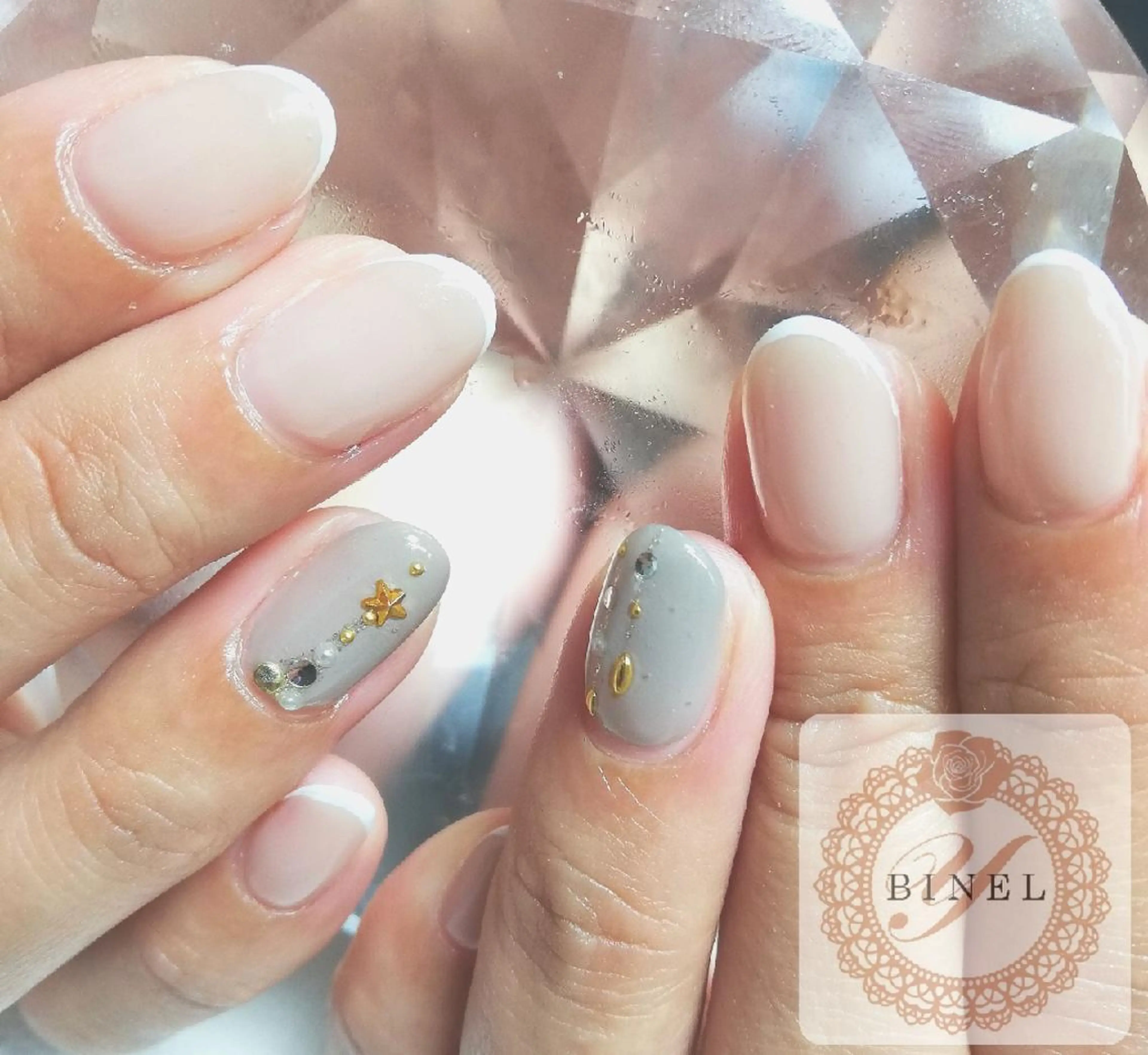 ネイル アートネイル フレンチネイル ハンドネイル Nail Salon Y.BINELのネイルデザイン