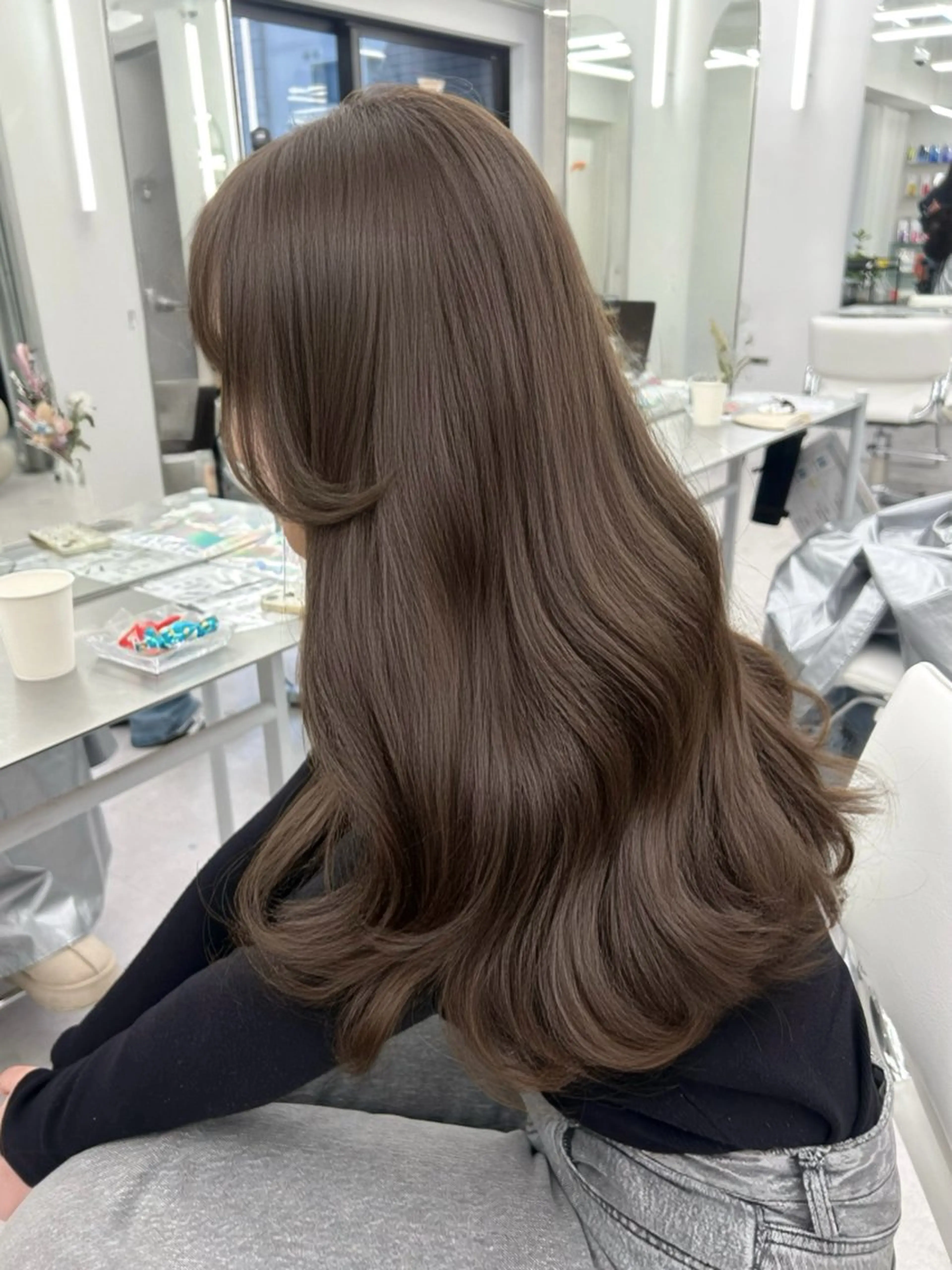 ロング カラー カット ヘアカラー トリートメント 透明感カラー 古山 結季🌙🖤のヘアスタイル