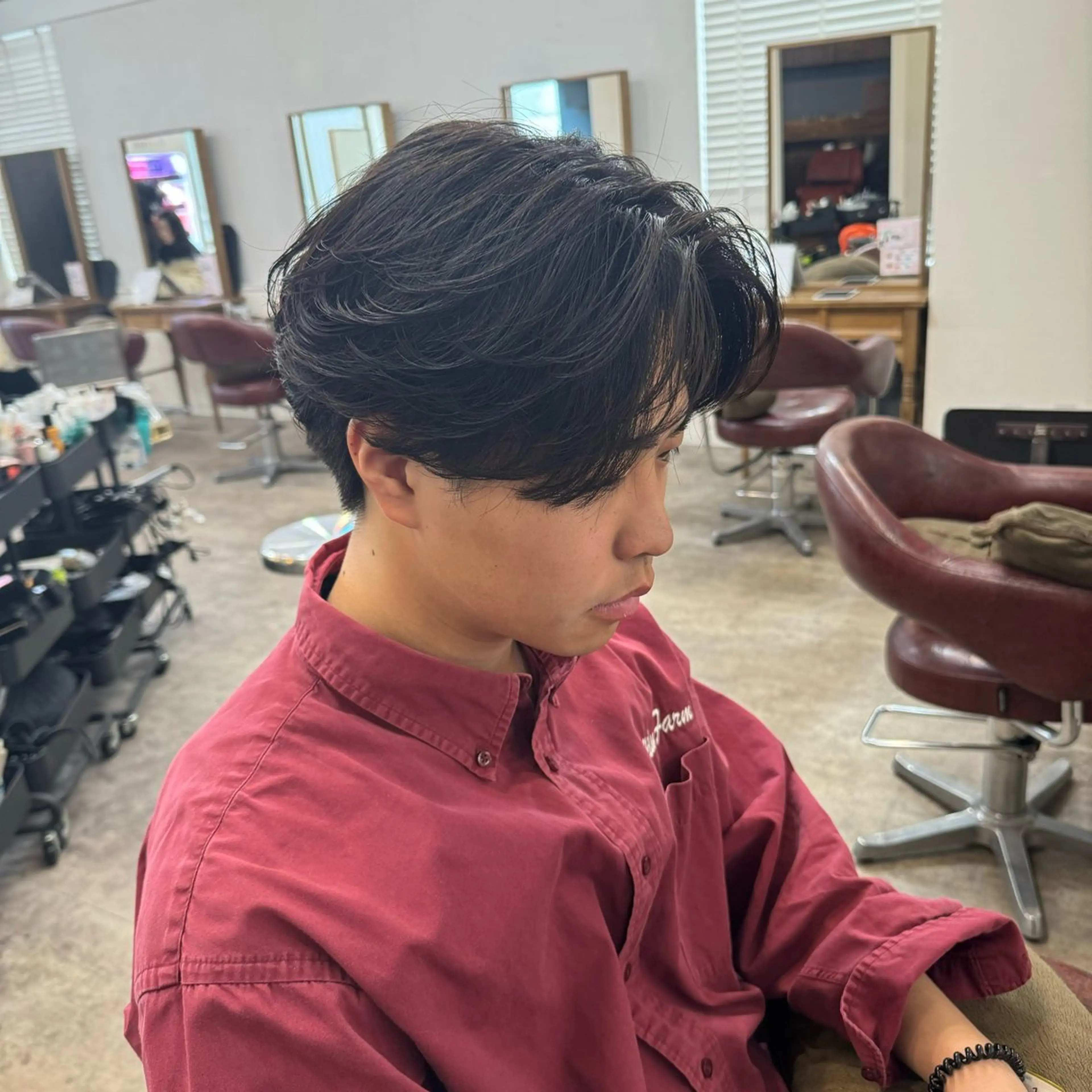 ショート パーマ メンズ メンズパーマ カット パーマ トリートメント ヘアセット メンズ特化パーマ 美容師/小泉賢徒のヘアスタイル