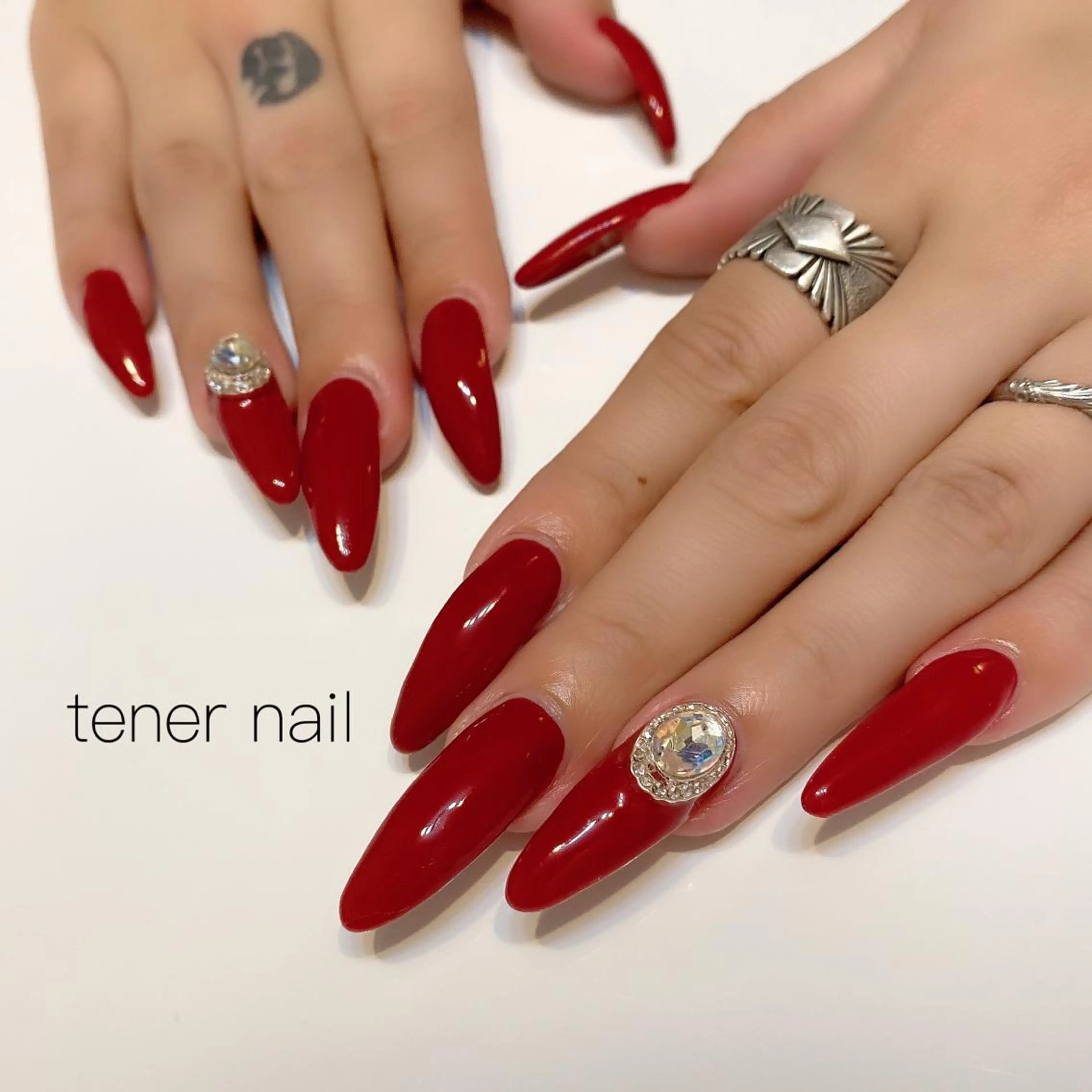 ネイル ロングネイル ワンカラーネイル スカルプネイル スーパーロングネイル テネルネイル tener nailのネイルデザイン