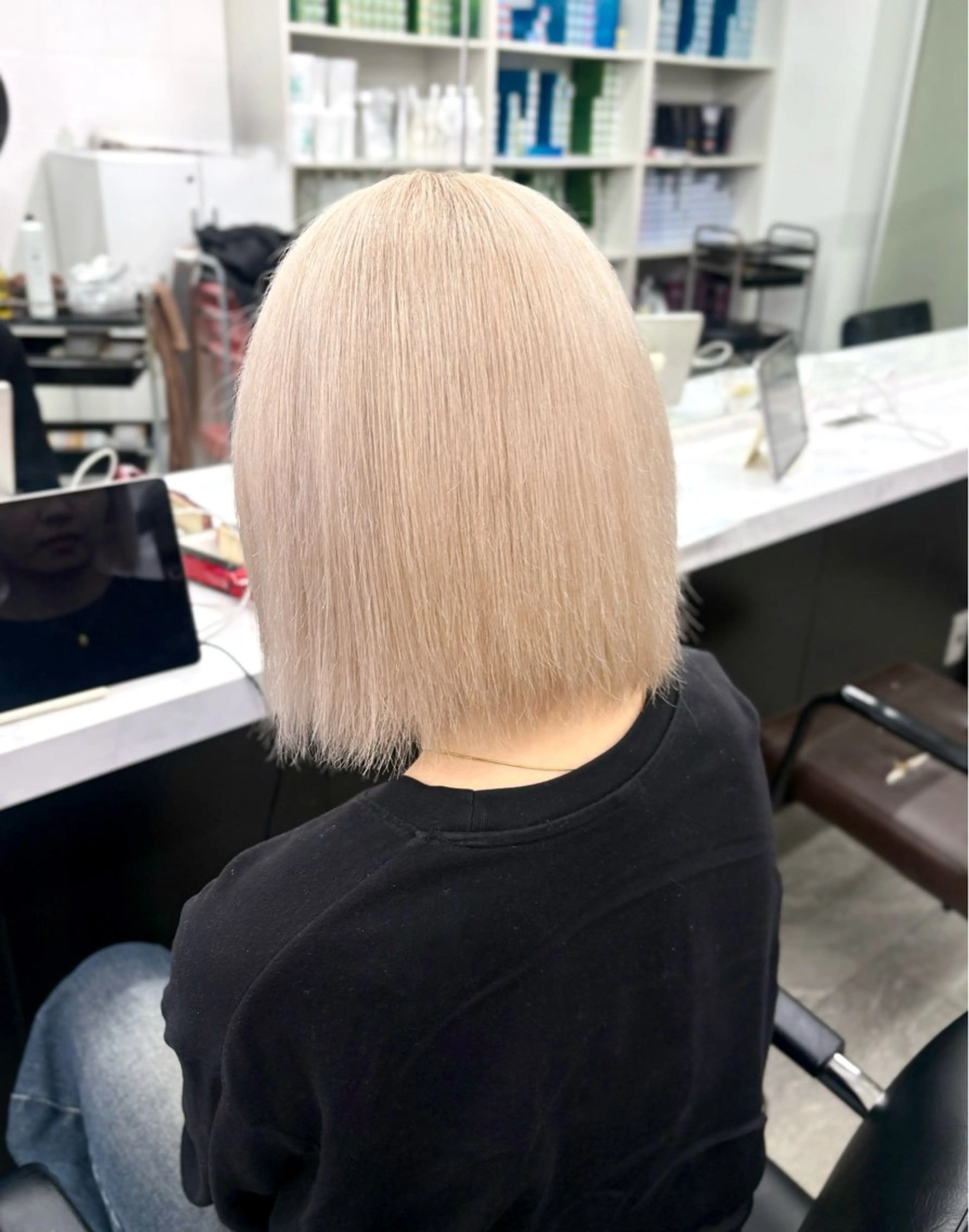ショート カラー ヘアカラー ハイトーン/エクステ 🫧🐬Yuihaのヘアスタイル