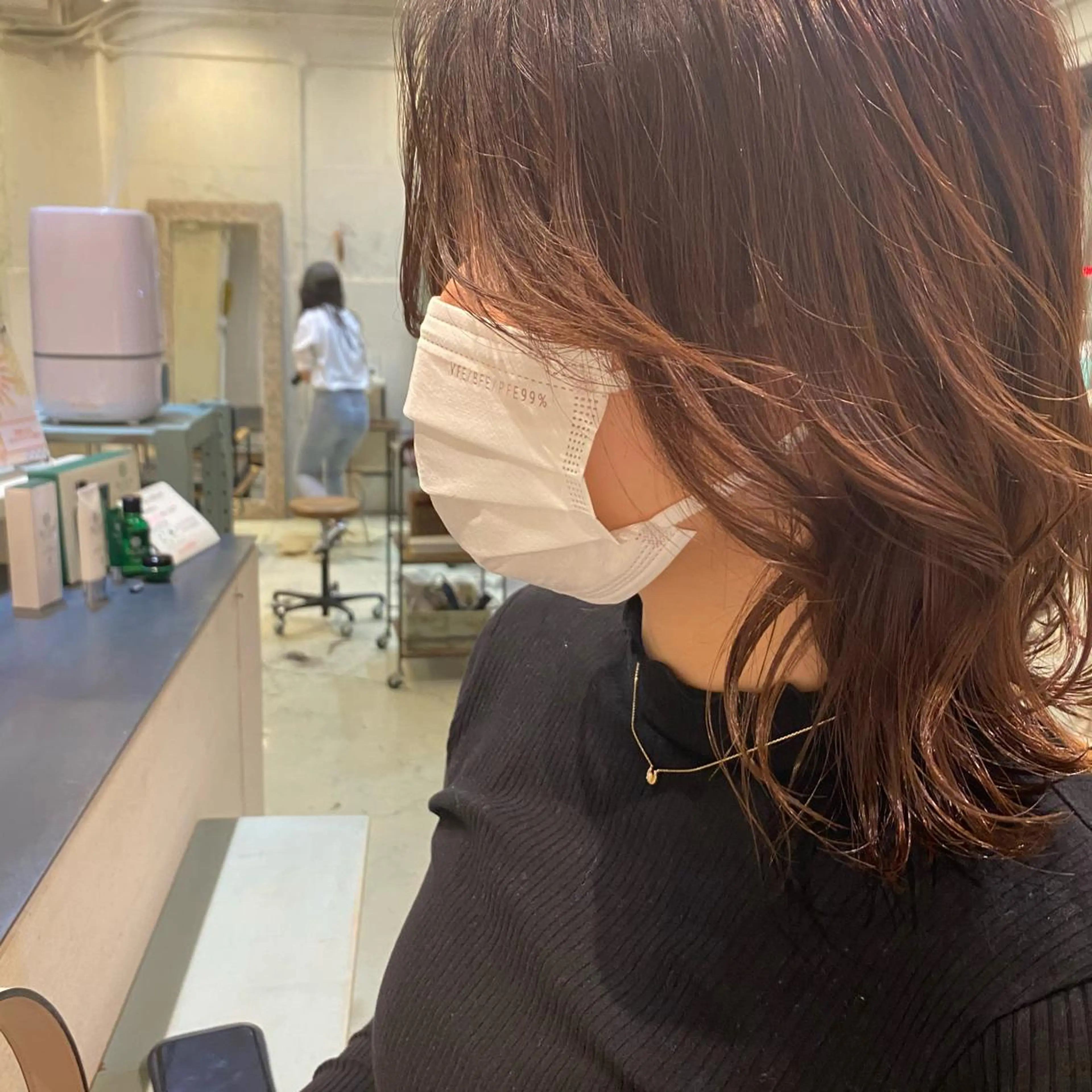 ミディアム 谷九/天王寺/上本町 ショート/ボブ/北川のヘアスタイル