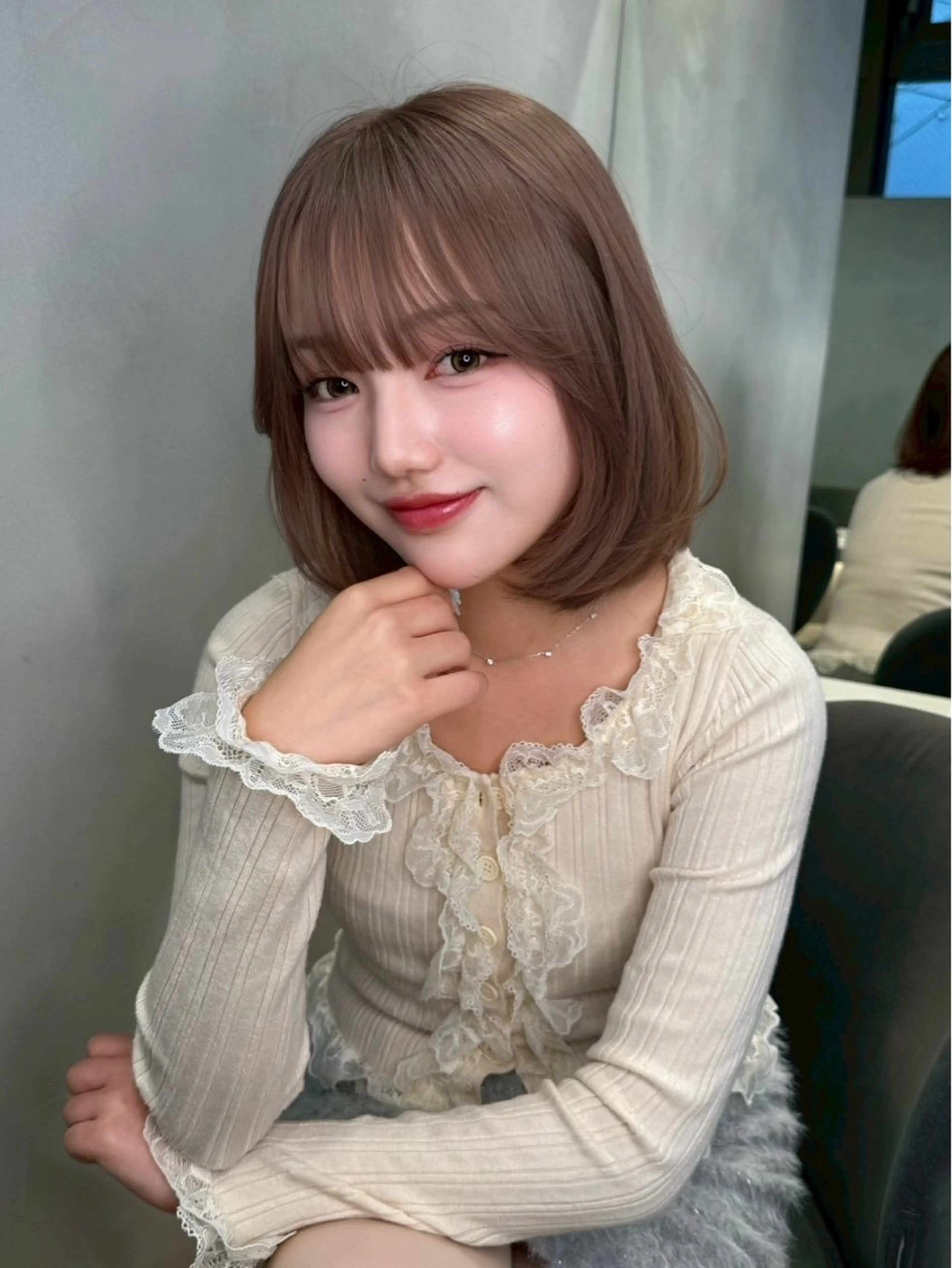 ミディアム 🩵レイヤー/ショー ト/🫧harukaのヘアスタイル