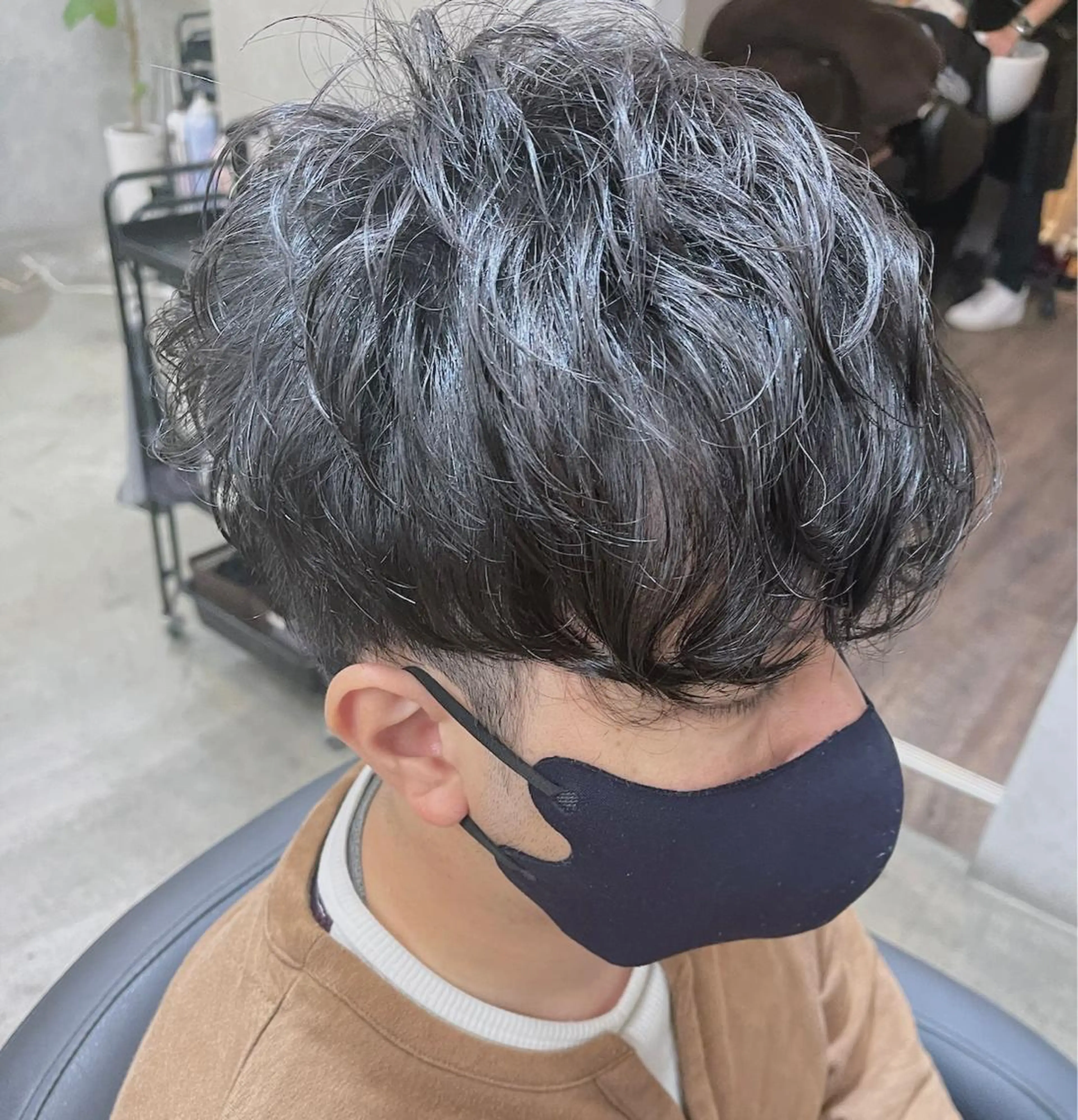 ショート パーマ メンズ ダブルカラー /まつ毛パーマ🎀のヘアスタイル