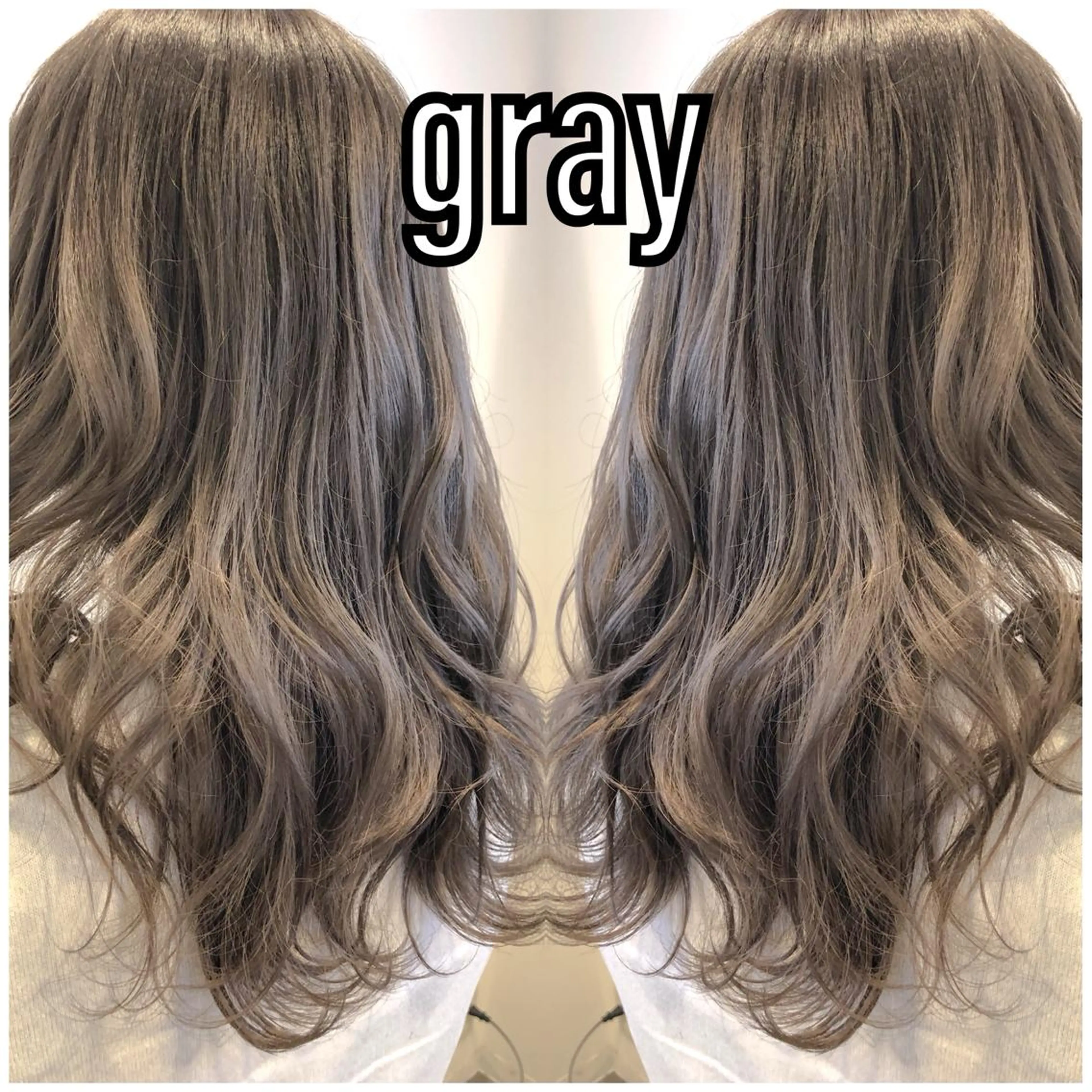 ロング カラー ハイライト/ブリーチ バレイヤージュ関佳祐のヘアスタイル