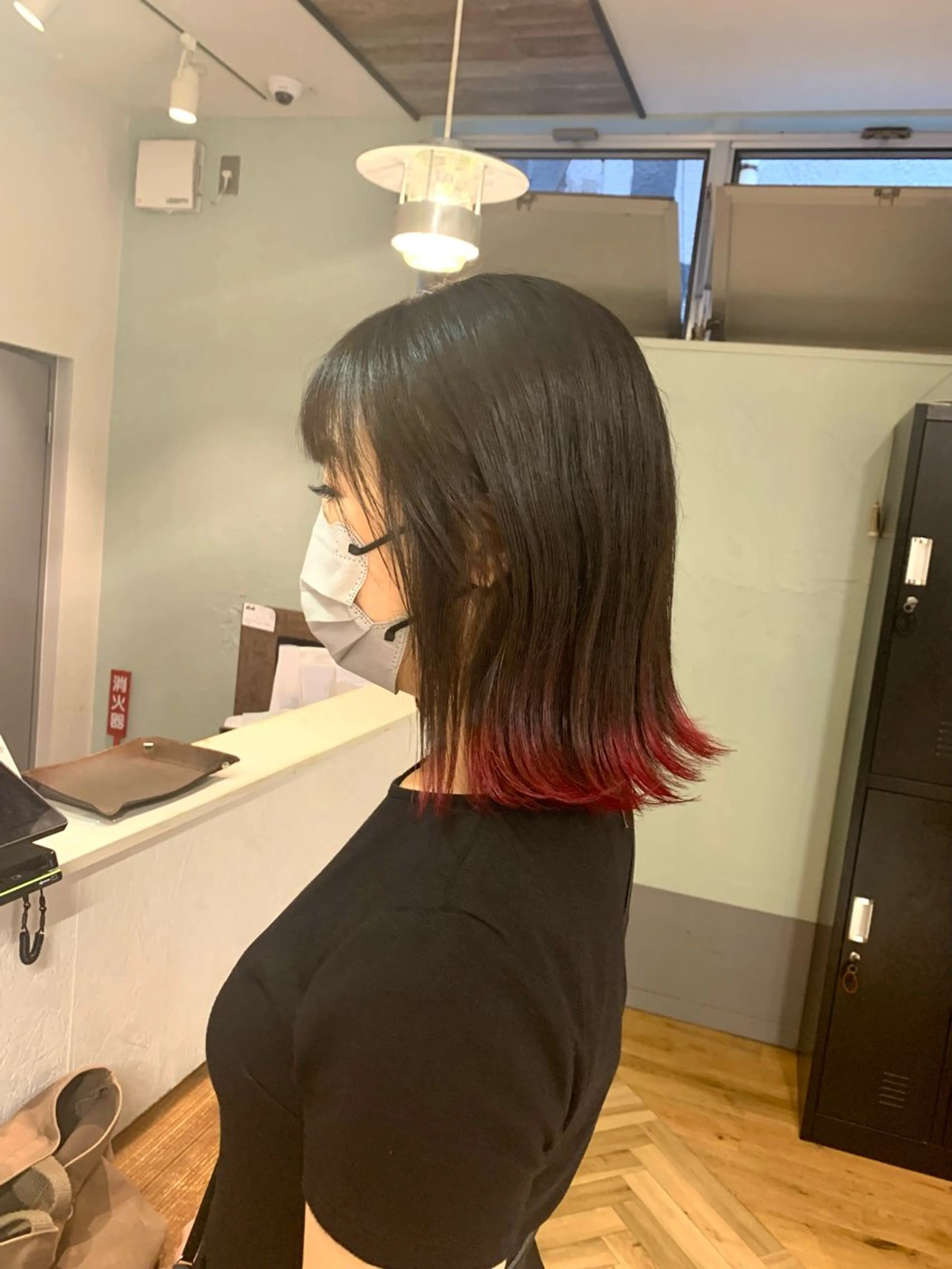 ミディアム rinrin 天文館のヘアスタイル