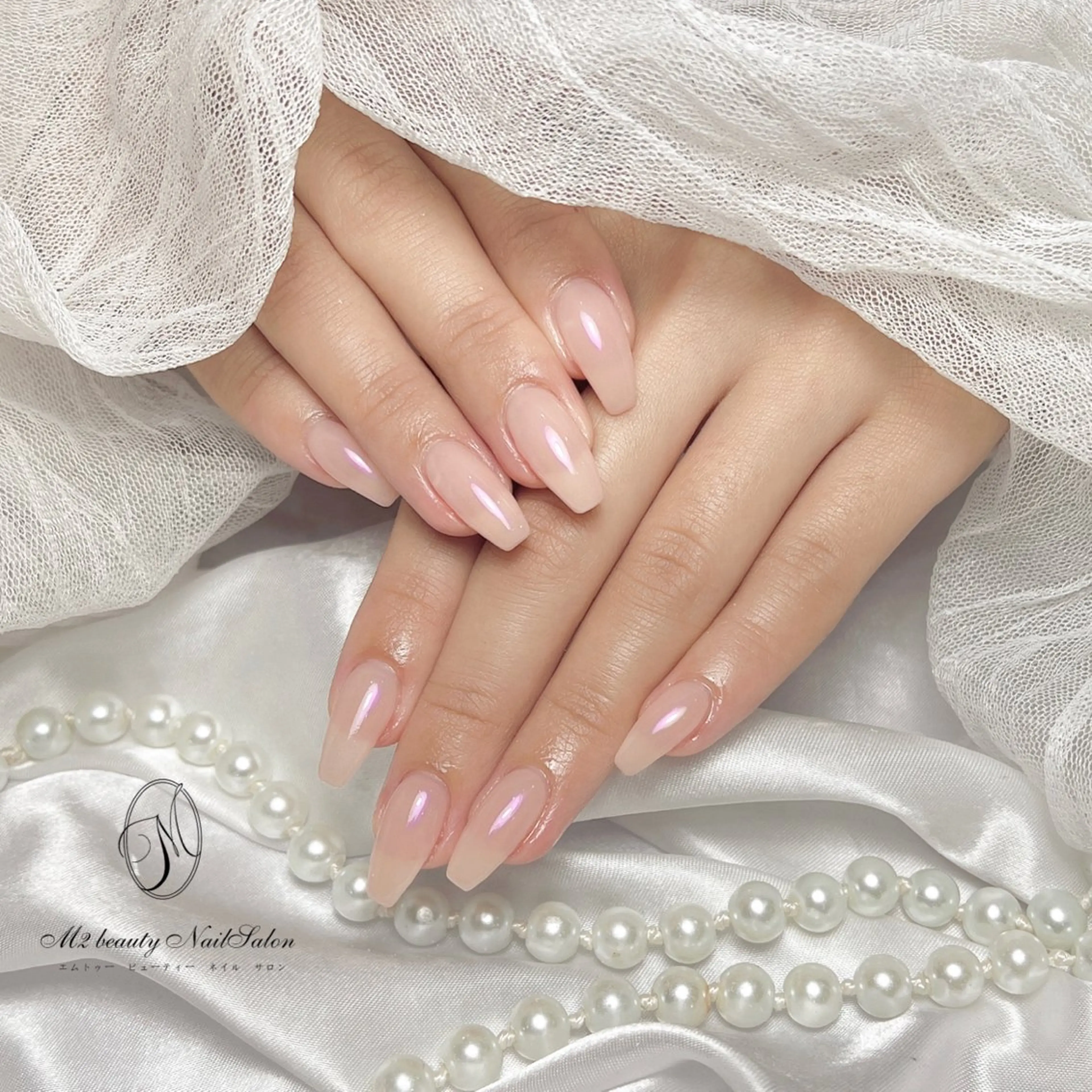 【HANDオフなし】ミラーorオーロラネイル（ベースカラー込み）の写真