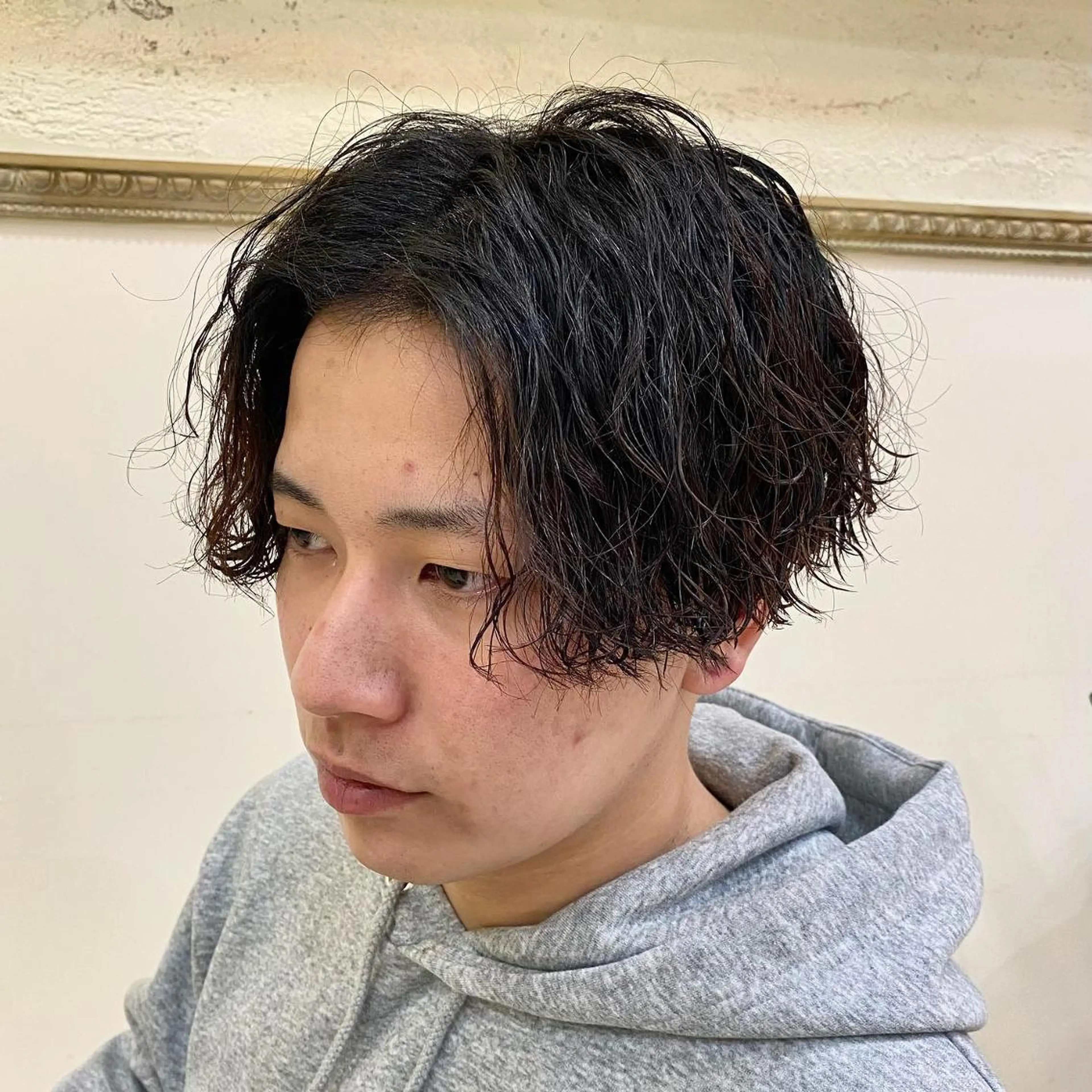 パーマ メンズ フェードカット メンズパーマ メンズツイストパーマ ツイストスパイラルパーマ 刈り上げ 年間2000名担当◎ パーマ職人/仲原佑樹のヘアスタイル