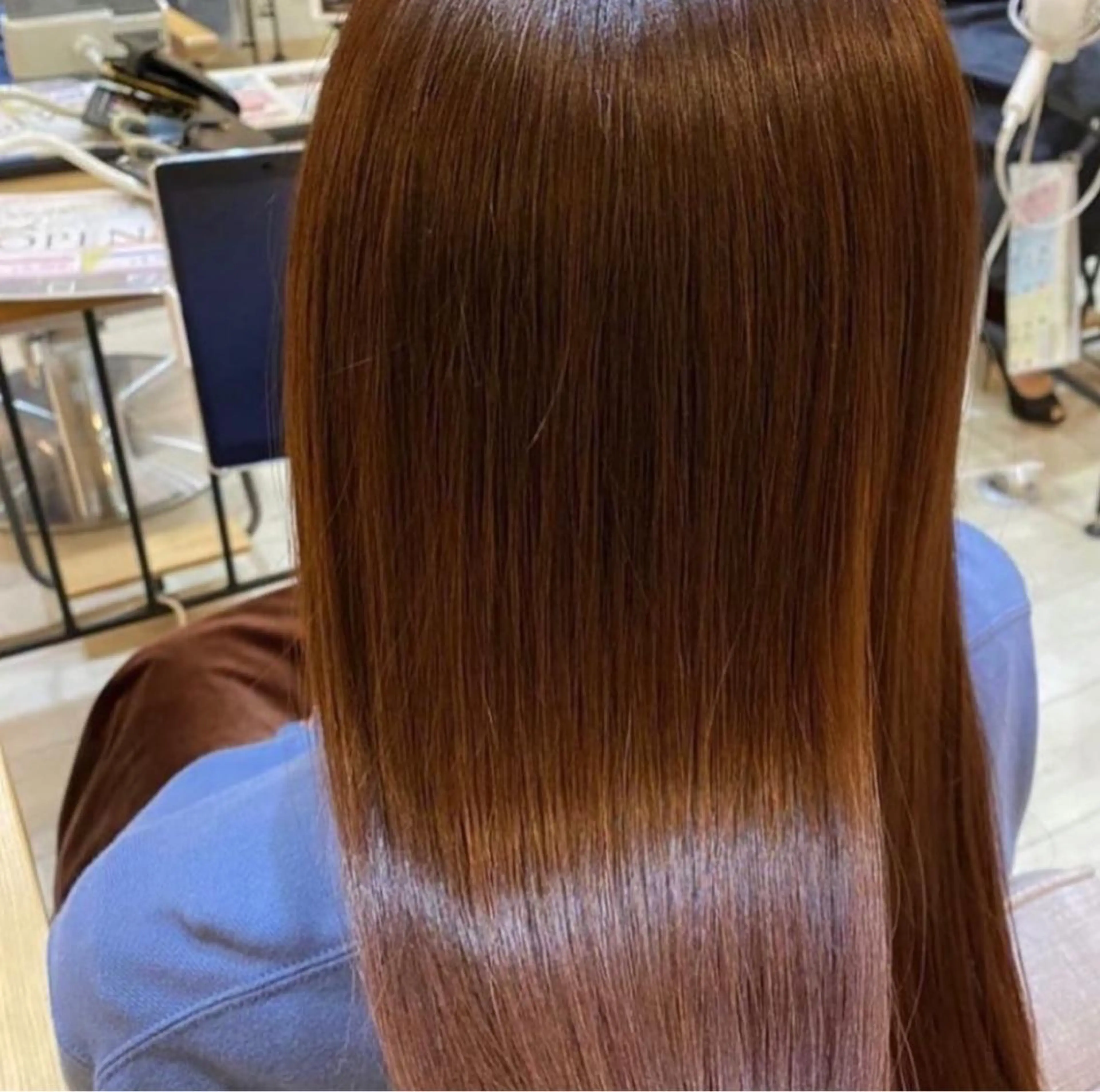 セミロング カラー 木下 マサキのヘアスタイル