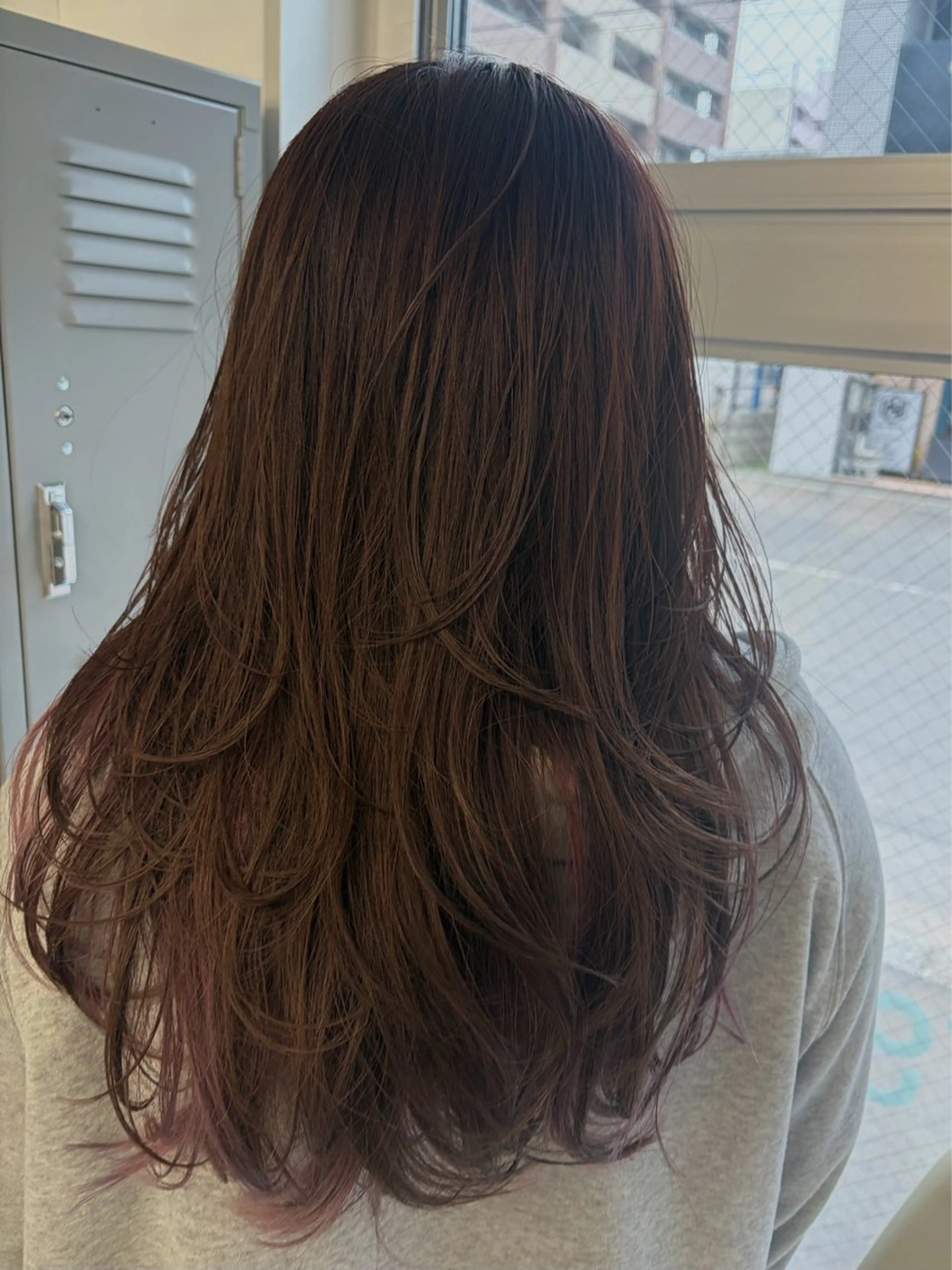 カラー ブラウンカラー 透明感カラー カット ヘアカラー cana 札幌レイヤースタイルのヘアスタイル