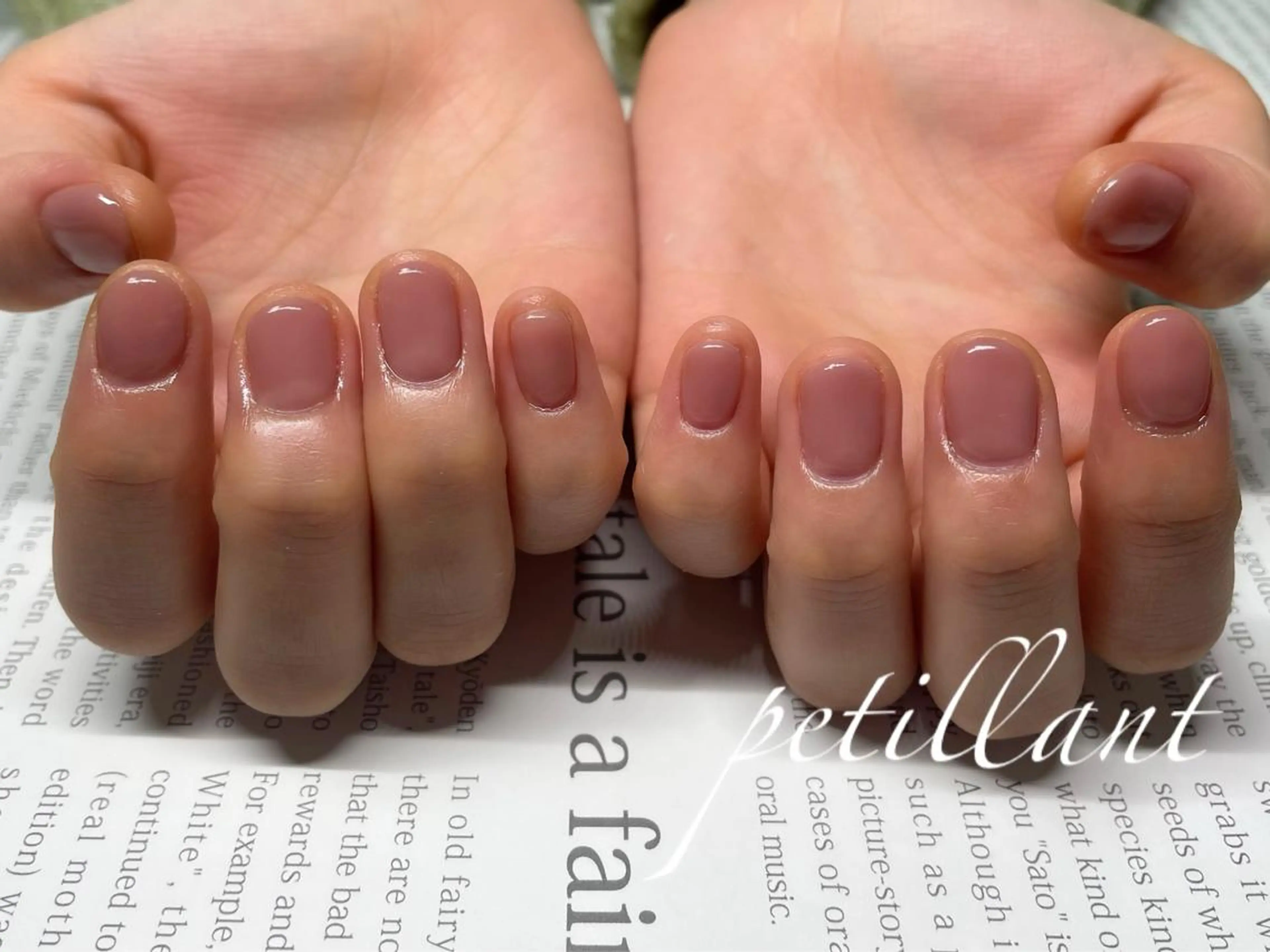 ネイル ワンカラーネイル ピンク petillant所属・nail salon petillantのネイルデザイン