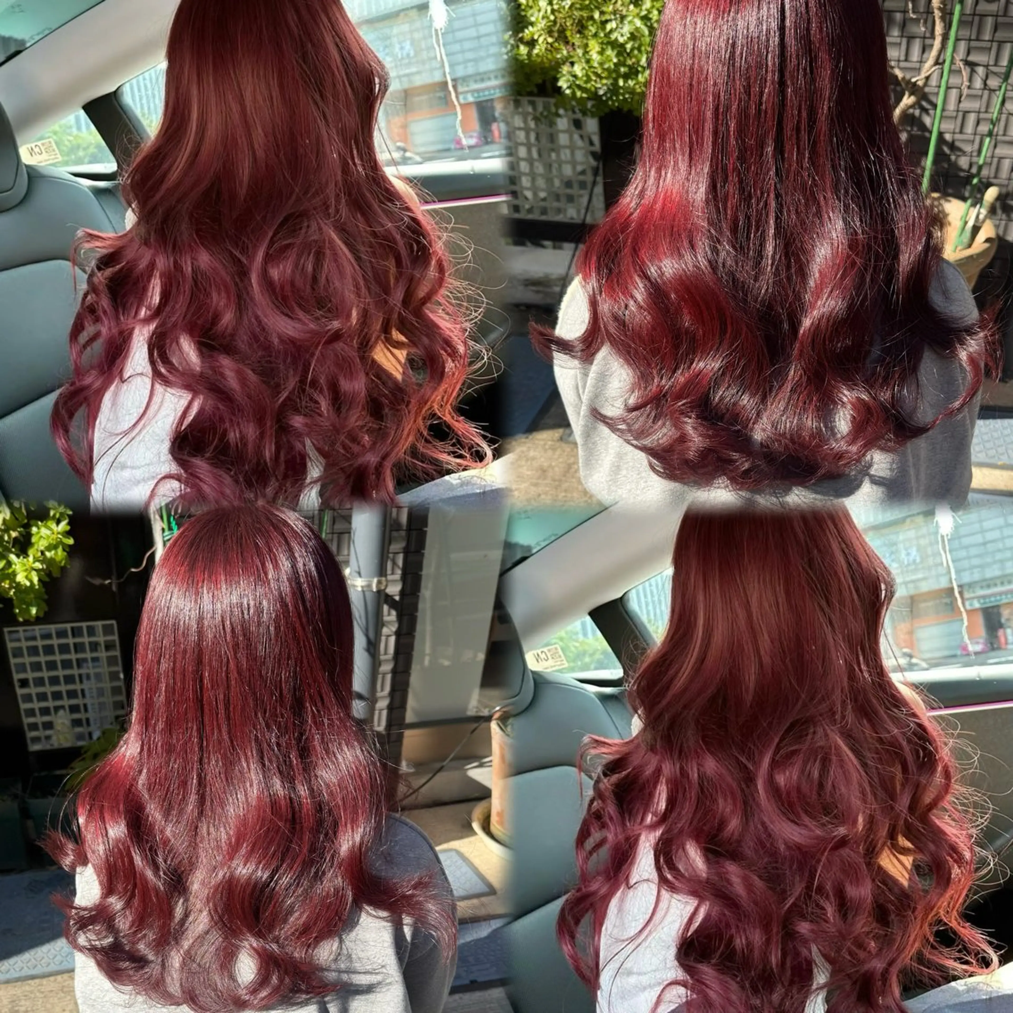 ロング カラー ブリーチ ブリーチなしカラー カット ヘアカラー トリートメント ブリーチなしカラー kana🐱のヘアスタイル