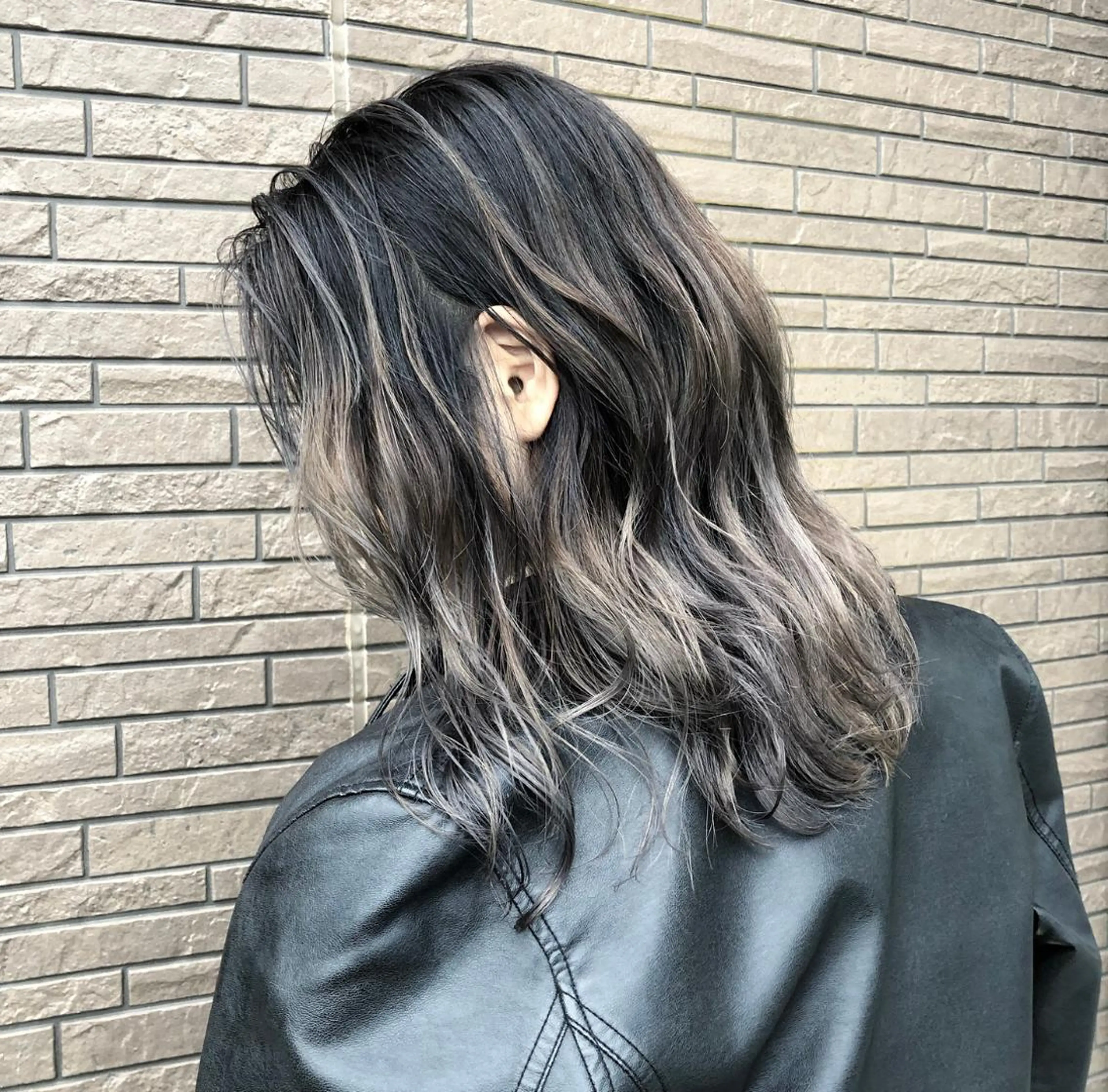 ミディアム カラー ヘアアレンジ アンドウ ユウ/ レイヤーカット/韓国のヘアスタイル