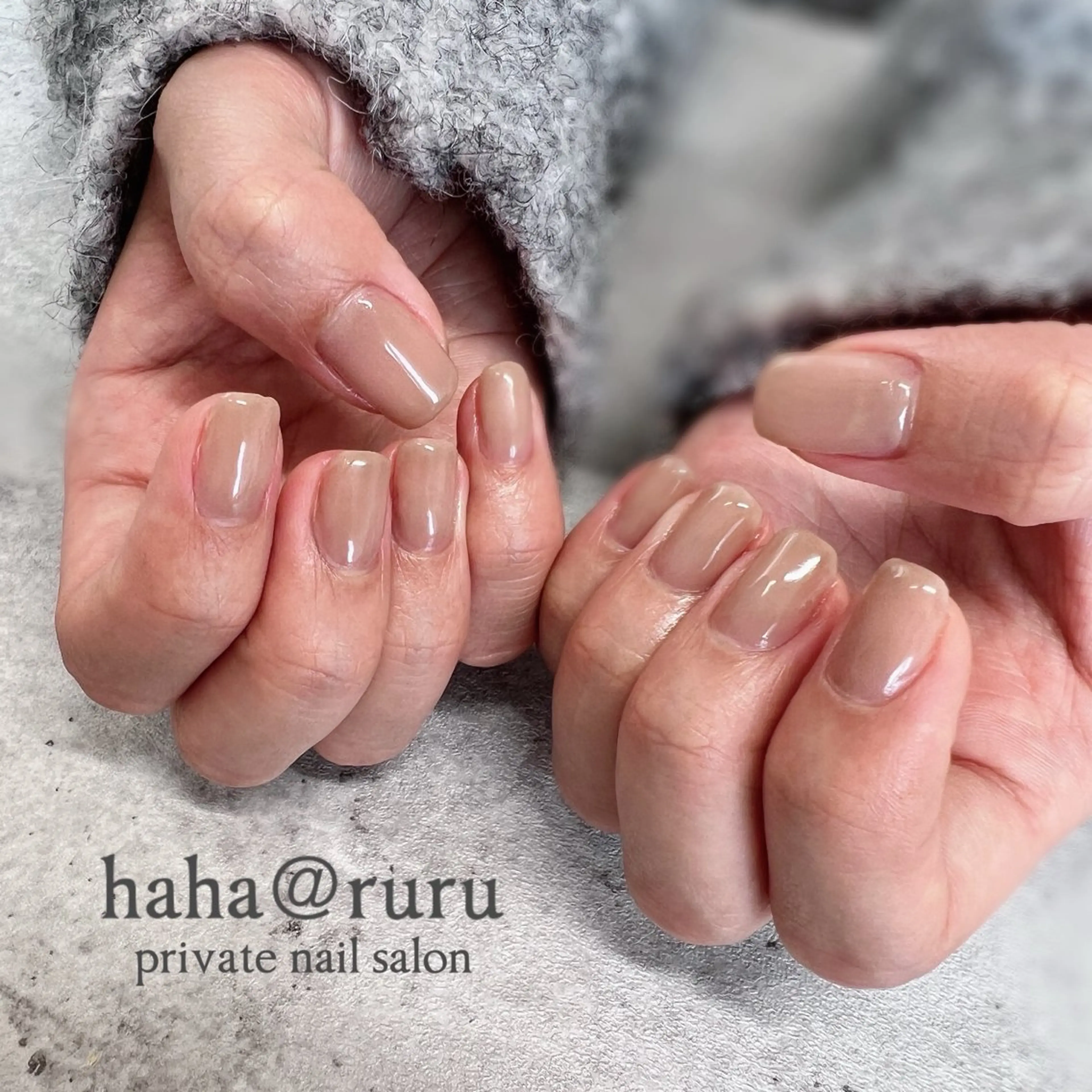 ネイル ワンカラーネイル haha@ ruruのネイルデザイン