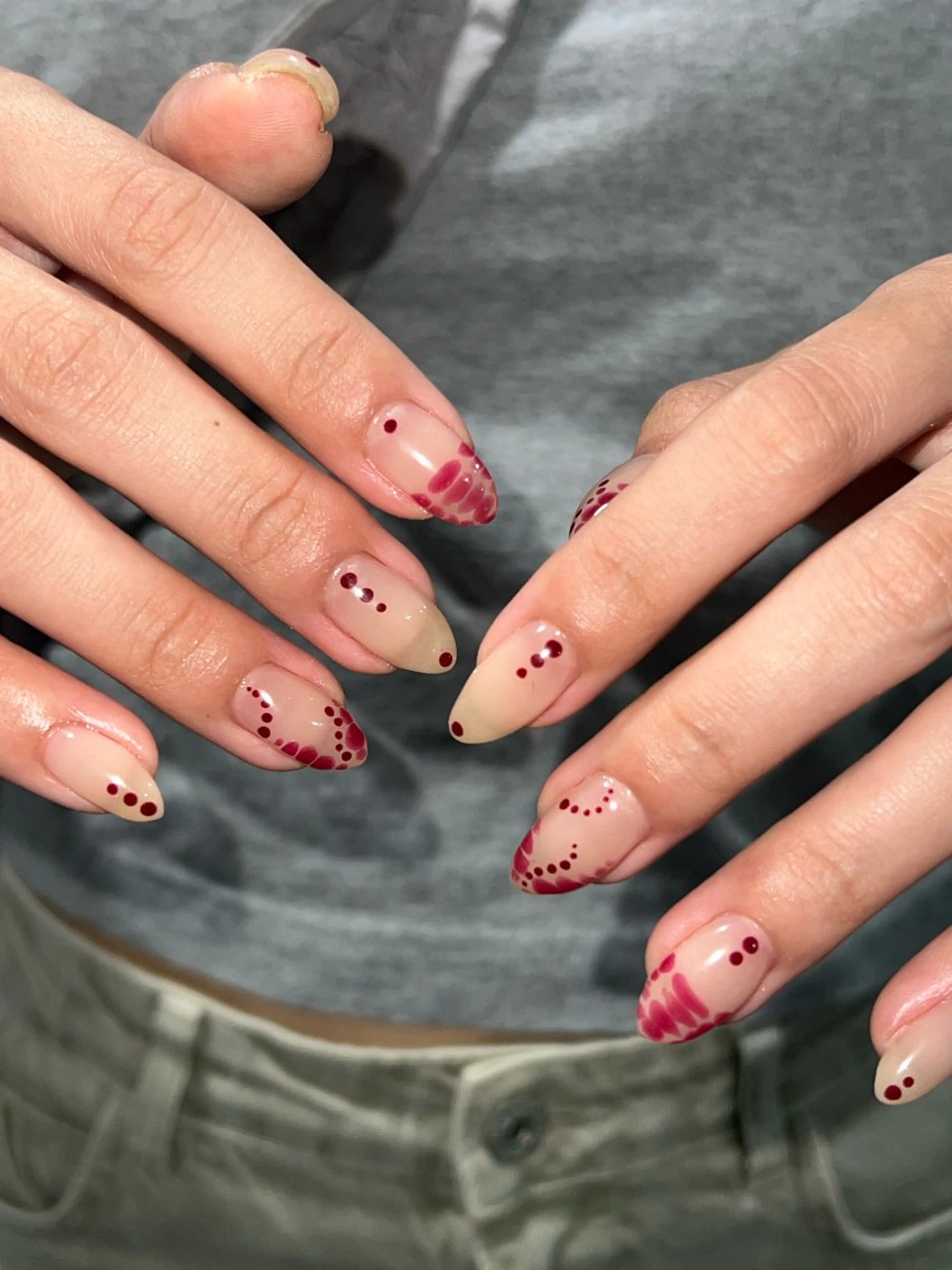 ネイル ハンドネイル Hata nail 🎀個性派ニュアンスのネイルデザイン