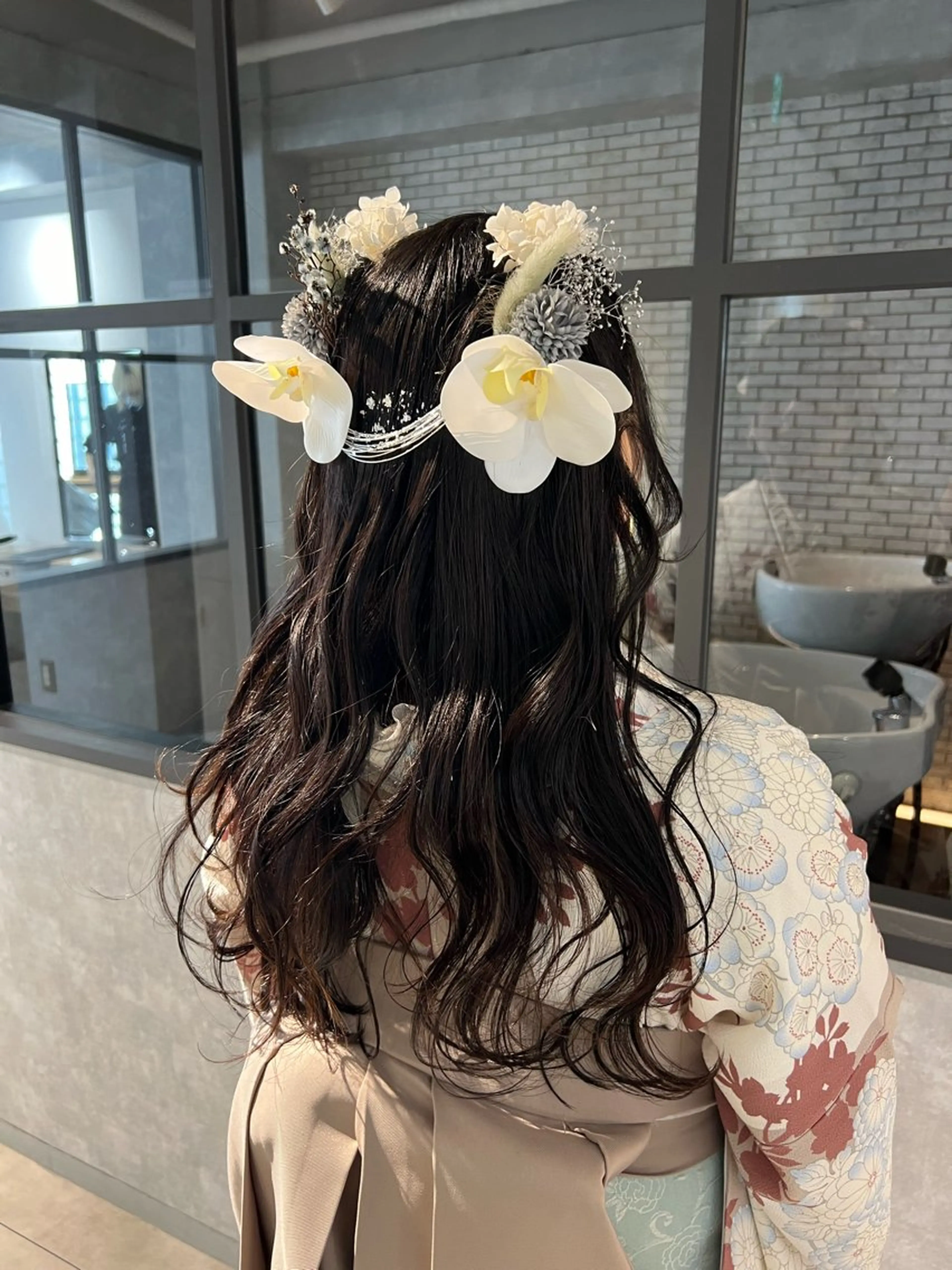 ヘアアレンジ 着物ヘア 卒業式のヘアスタイル 髪飾り ヘアセット 池田 みのりのヘアスタイル