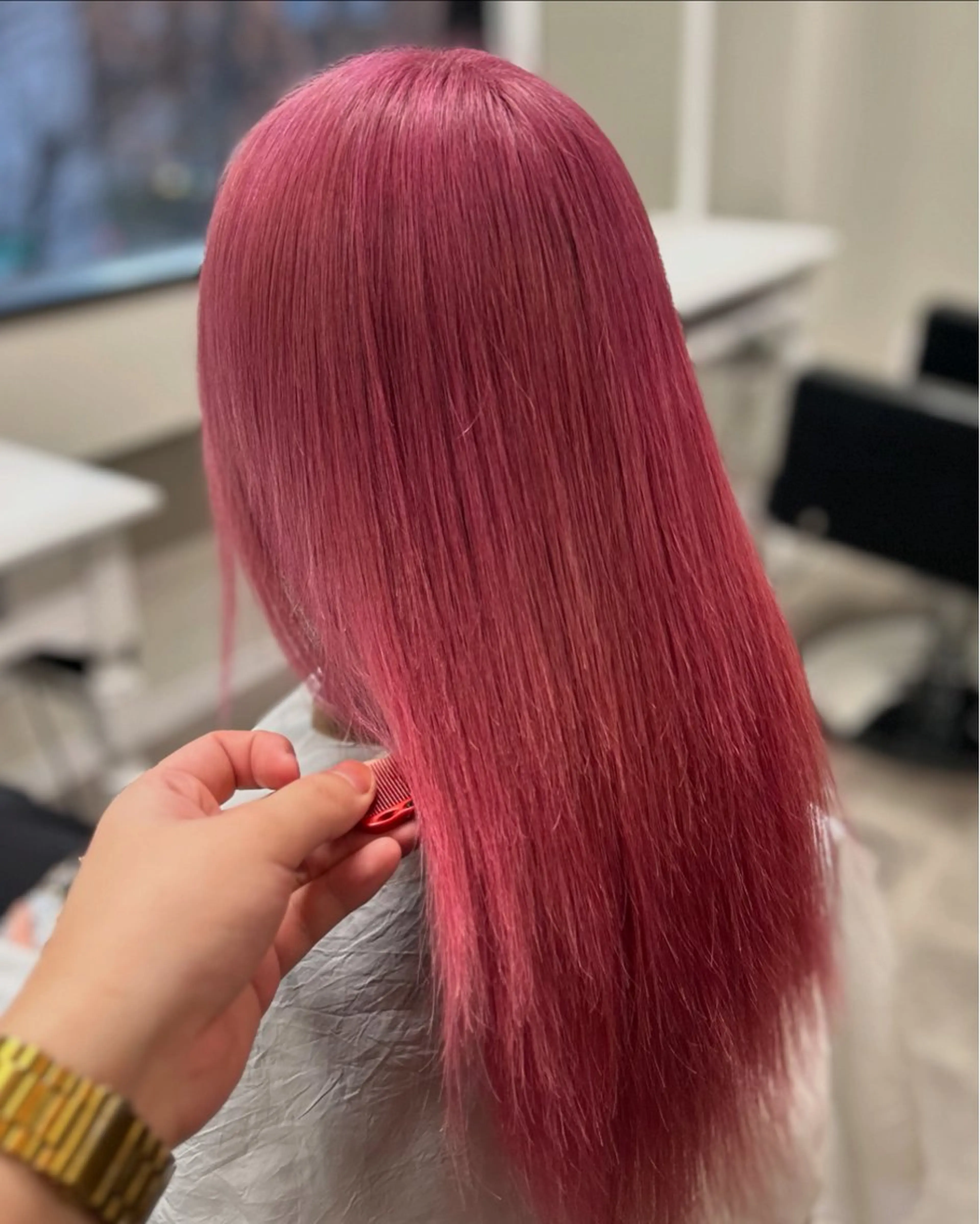 セミロング ヘアカラー トリートメント エクステ×ハイトーン 🌈KEISUKEのヘアスタイル