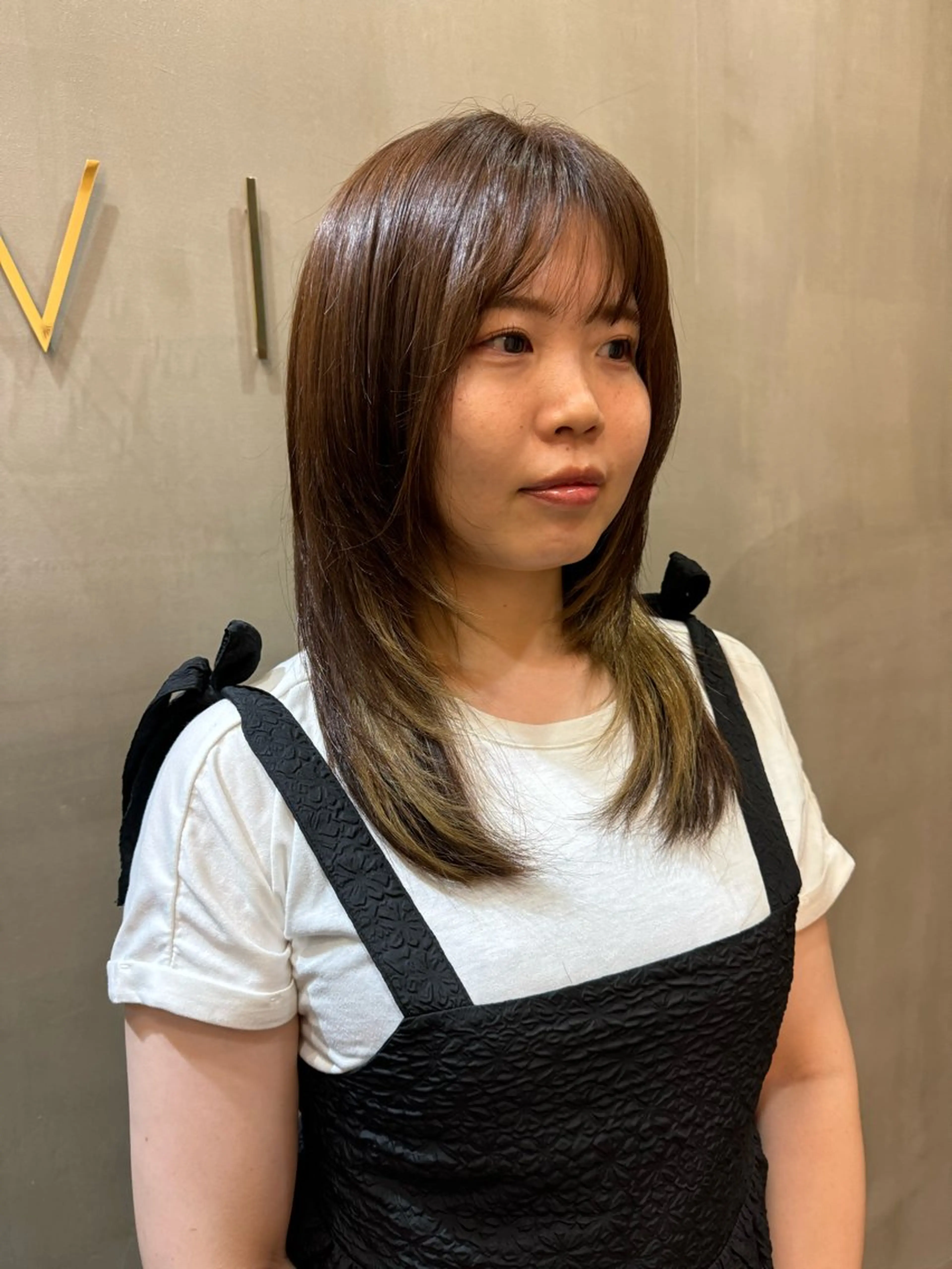 ミディアム ショートボブ ボブレイヤー ミディアムレイヤー ボブ レイヤーカット カット ヘアカラー トリートメント レイヤーカット🏆/ 髪質改善🏆/福本凌のヘアスタイル