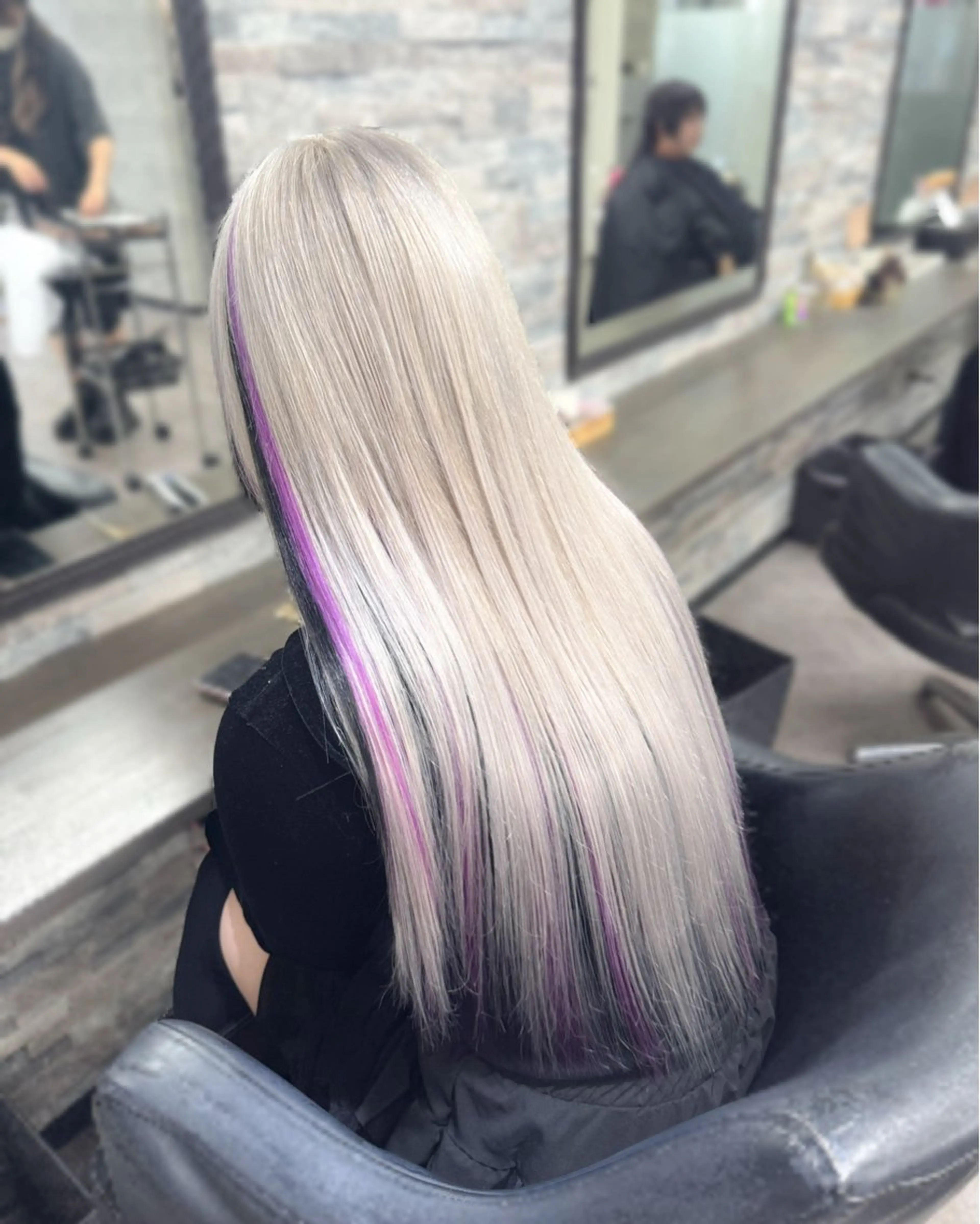 ロング カラー カット ヘアカラー トリートメント エクステ ハイトーンエクステ 🎩カズキ🎩のヘアスタイル