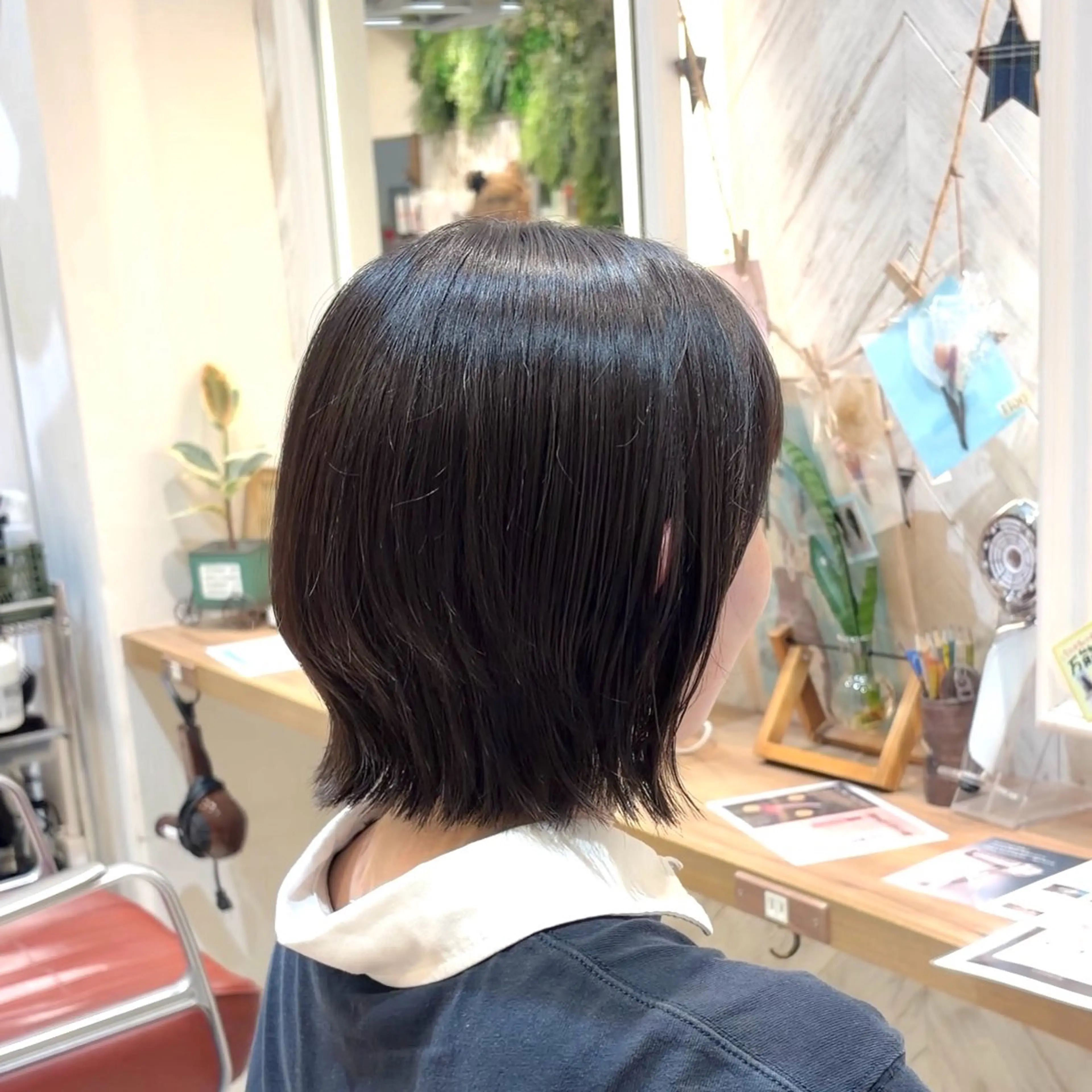 ショート カット 横浜パーマ🌐メンズ 暖色カラーもえかのヘアスタイル