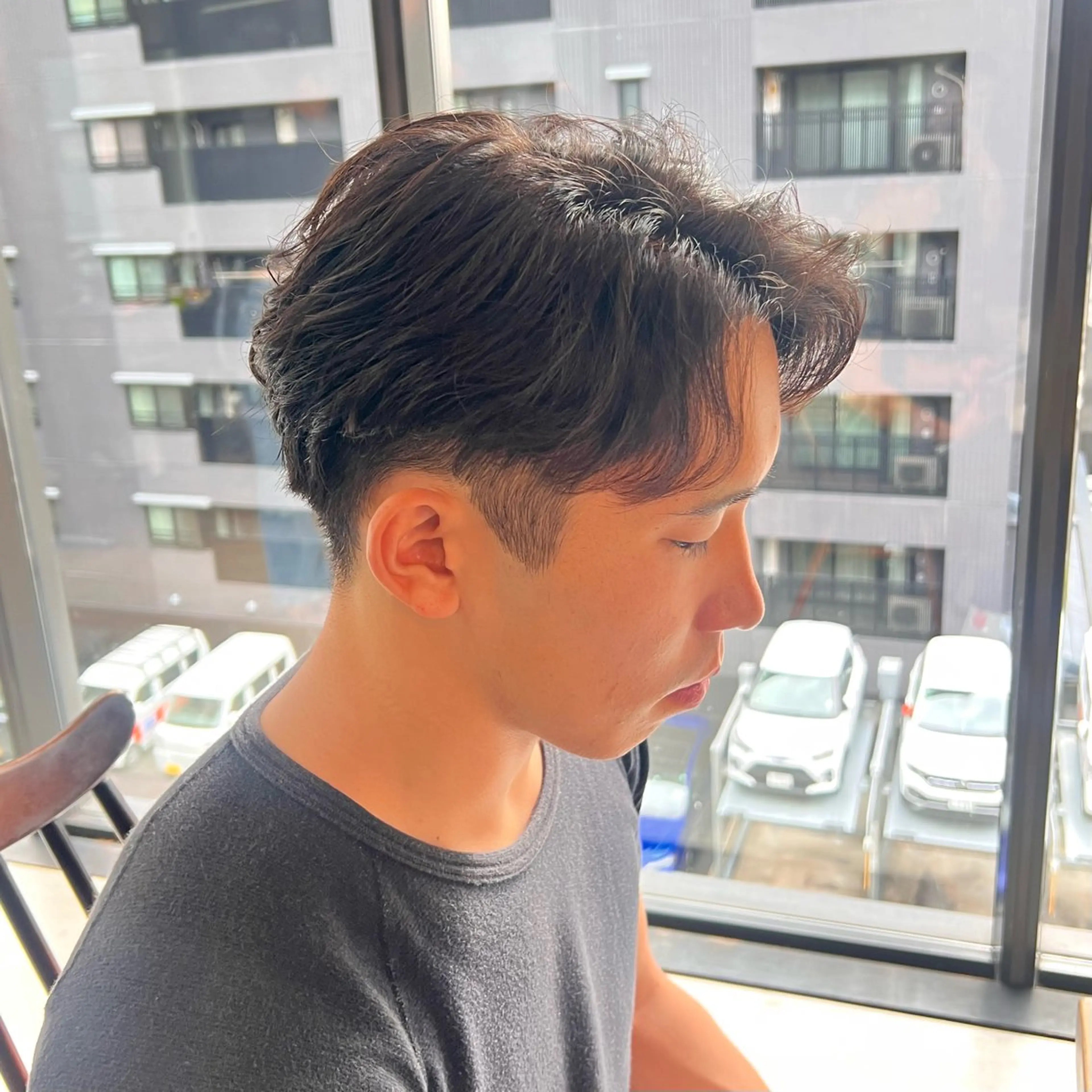 メンズ メンズパーマ オオバヤシ マホのヘアスタイル