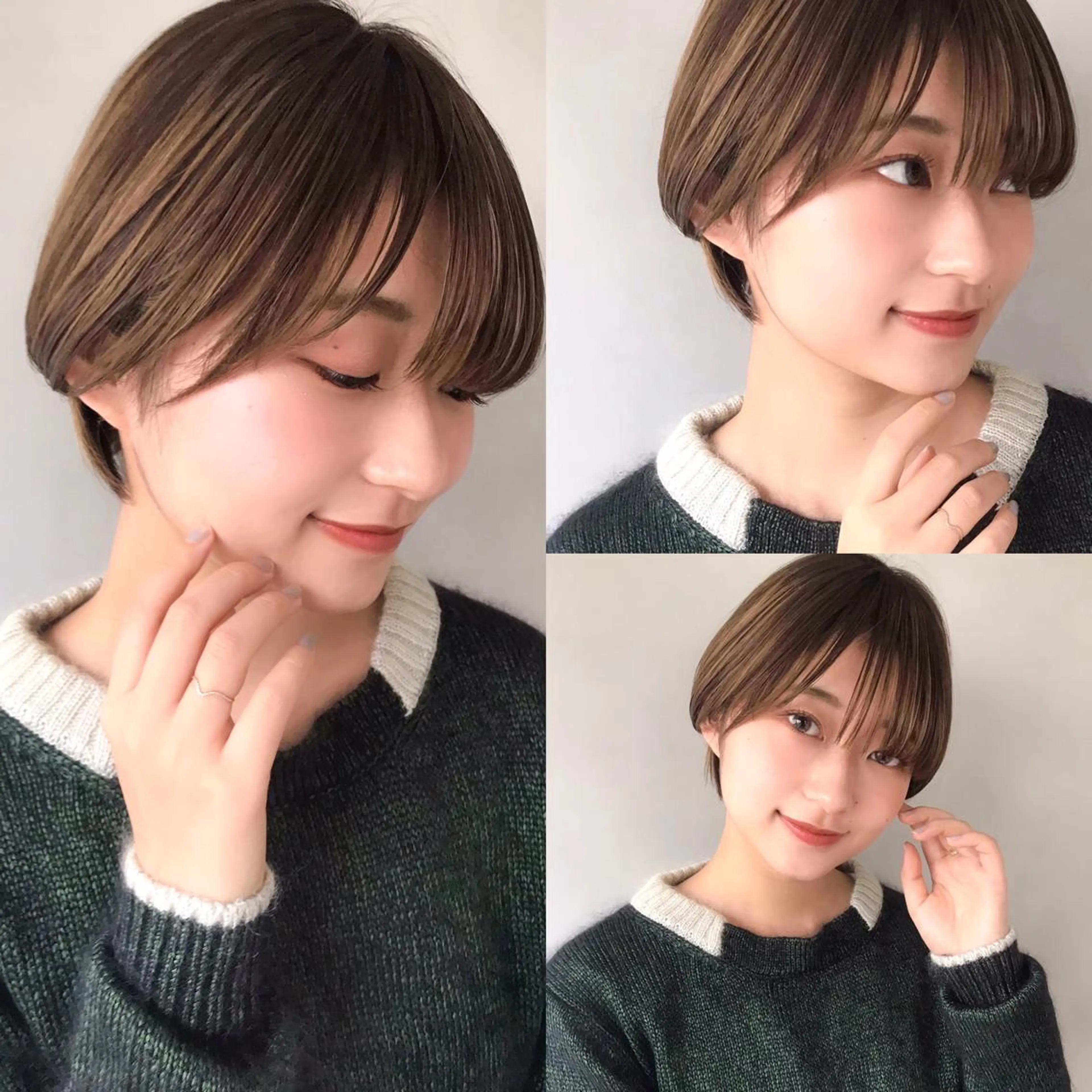 ショート カット ヘアカラー トリートメント イメチェンカット✂️ 錦糸町佐藤店長のヘアスタイル