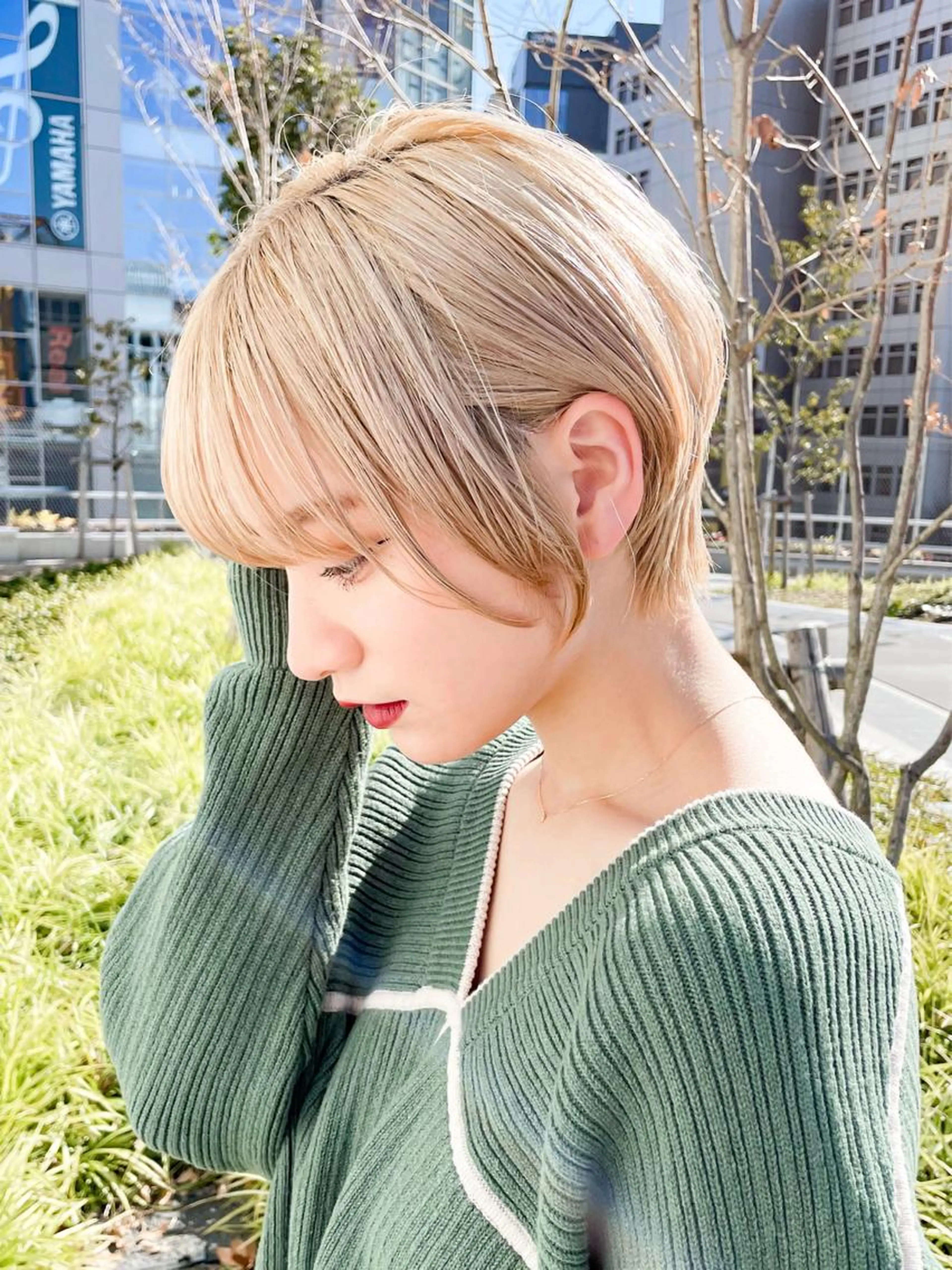 [🌈ブリーチメニュー🌈]似合わせカット＋ダブルカラー＋ケアトリートメントの写真