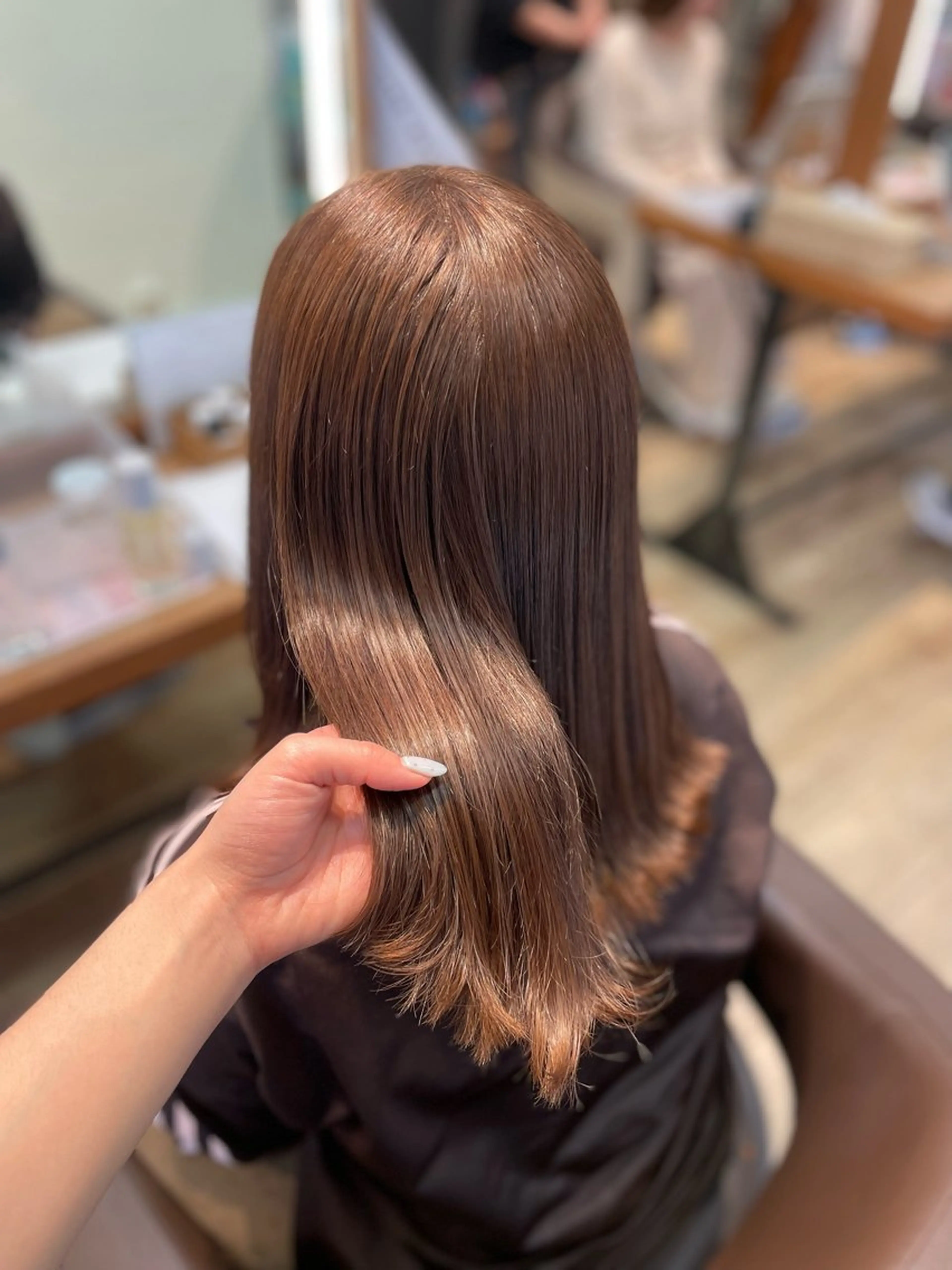 セミロング カラー カット ヘアカラー koiki/赤味消し /艶カラー🎀✨のヘアスタイル