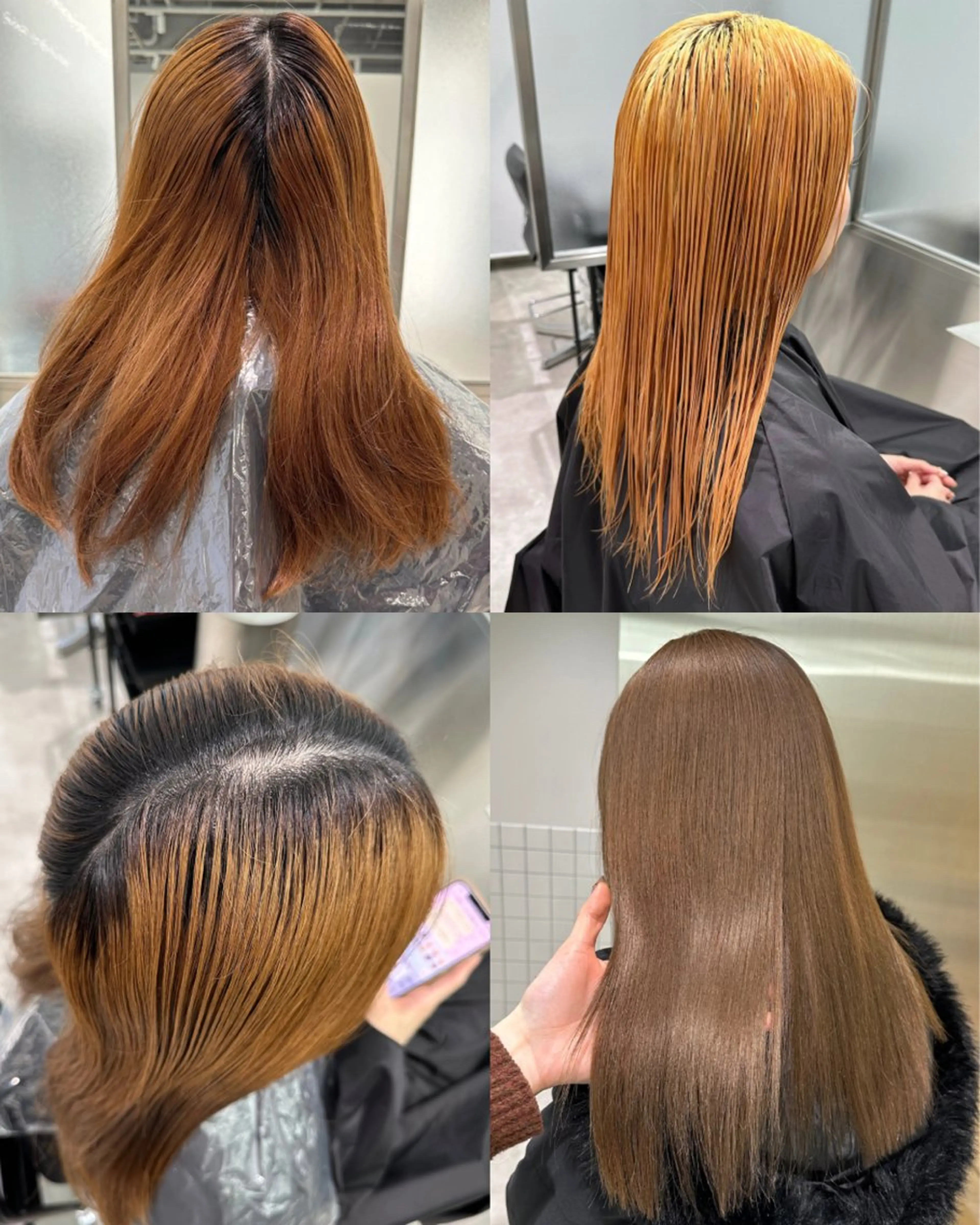 セミロング カラー ヘアカラー iroha半個室 大阪/ボブ/縮毛矯正のヘアスタイル