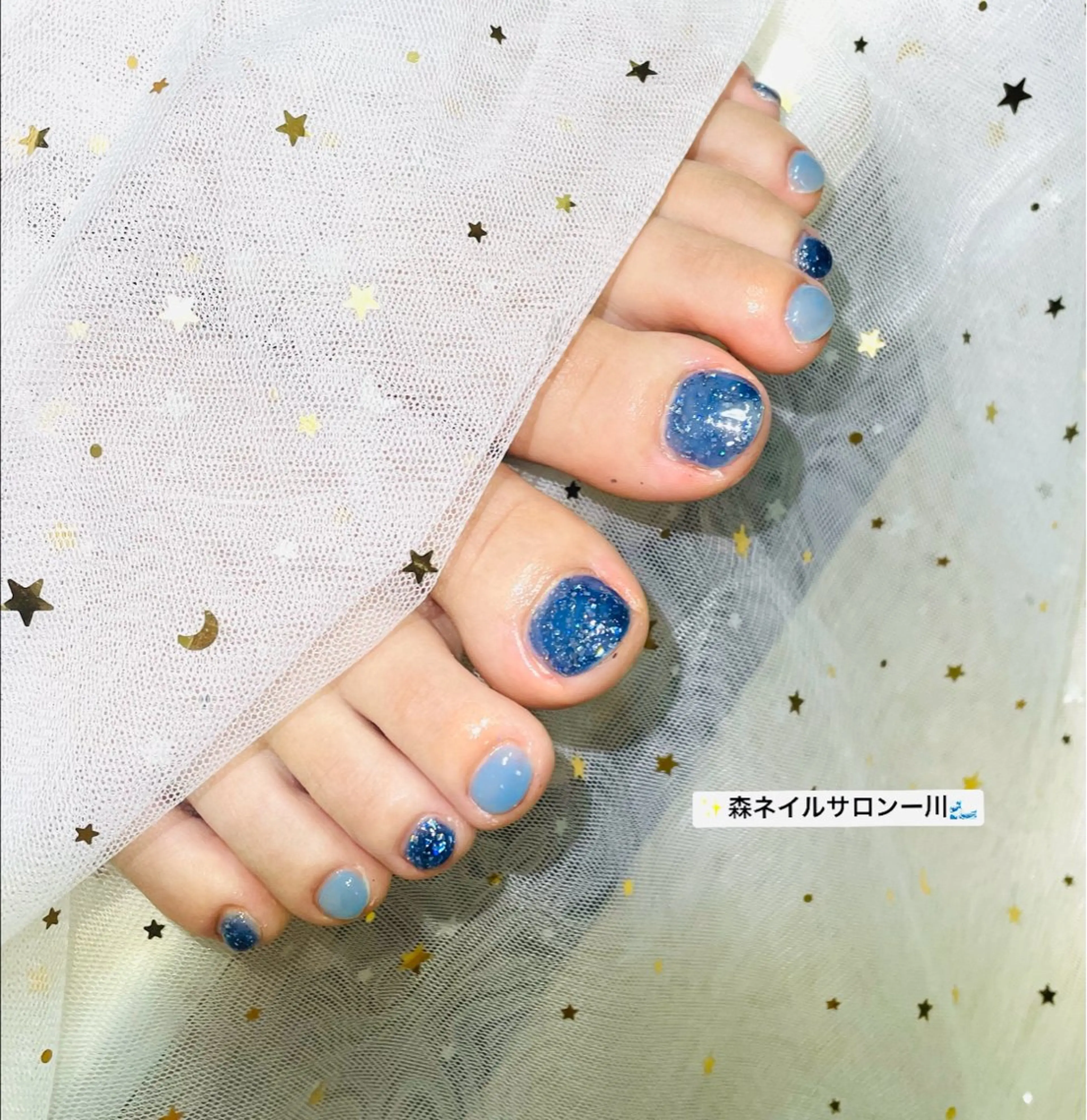 ネイル フットネイル 森 ネイル サロンのネイルデザイン