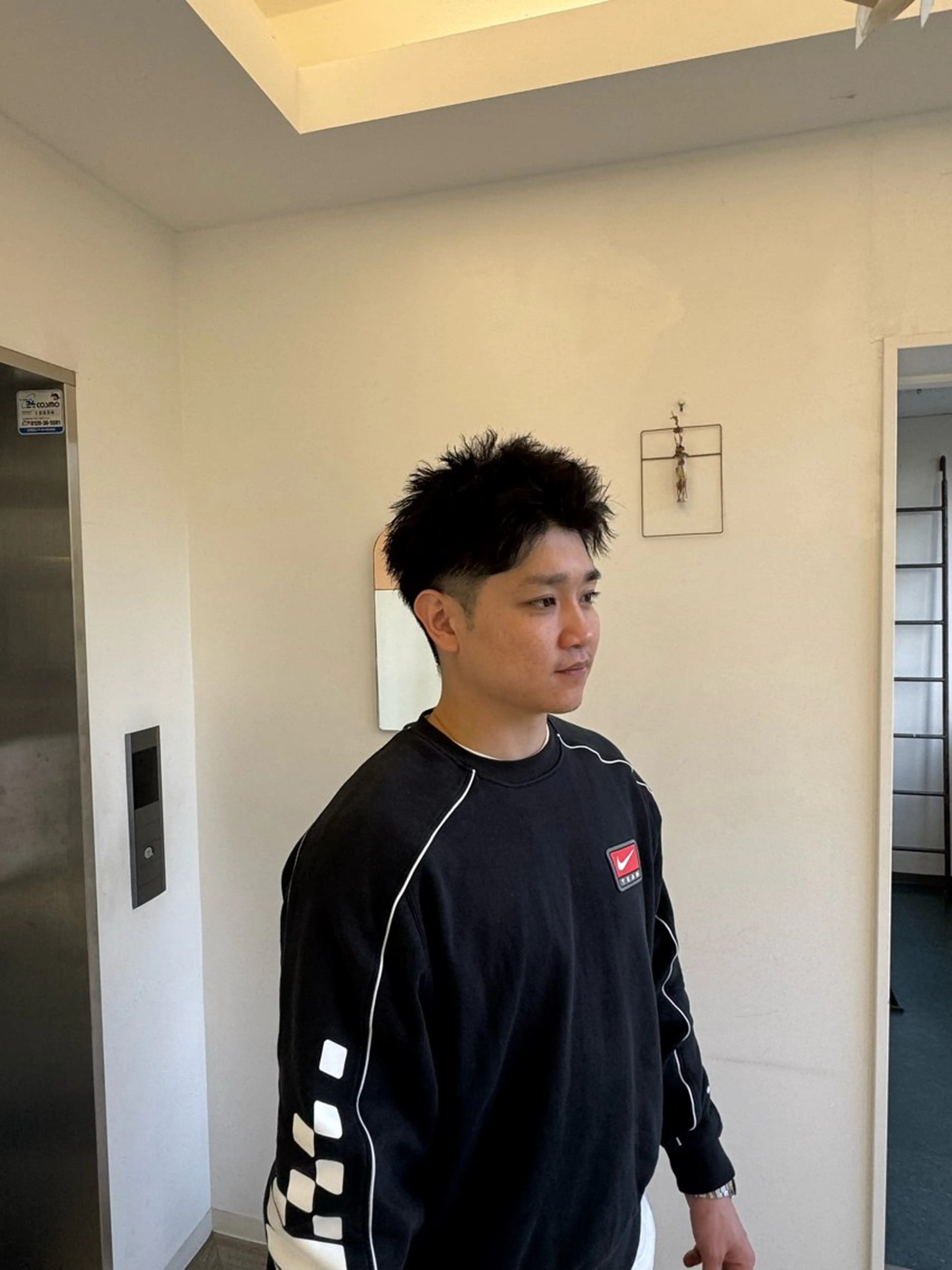 パーマ メンズ スパイキーショート カット パーマ カナモリ ハヤトのヘアスタイル