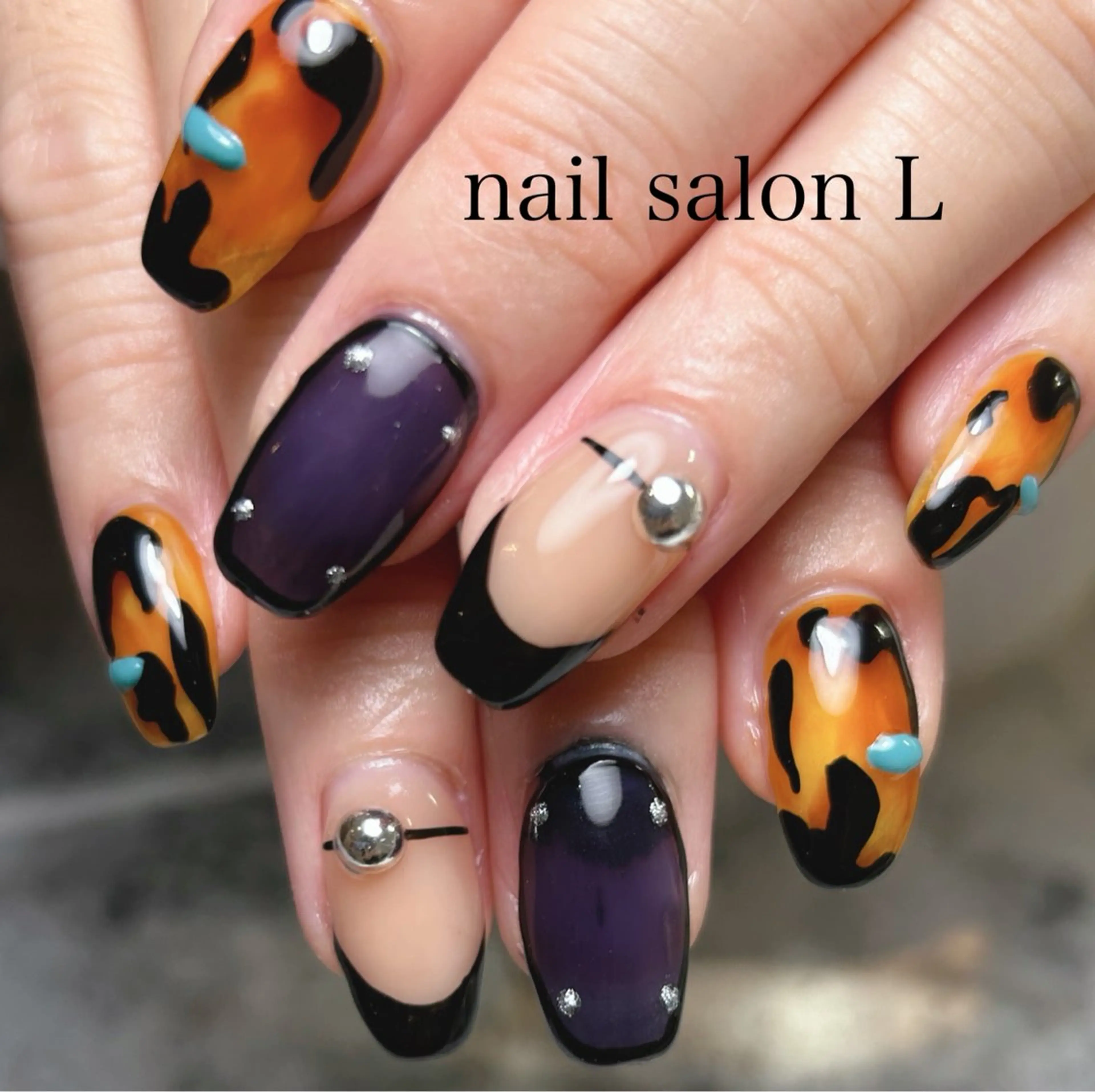 ネイル 持ち込み ハンドネイル 吉川市 ネイルサロンLのネイルデザイン