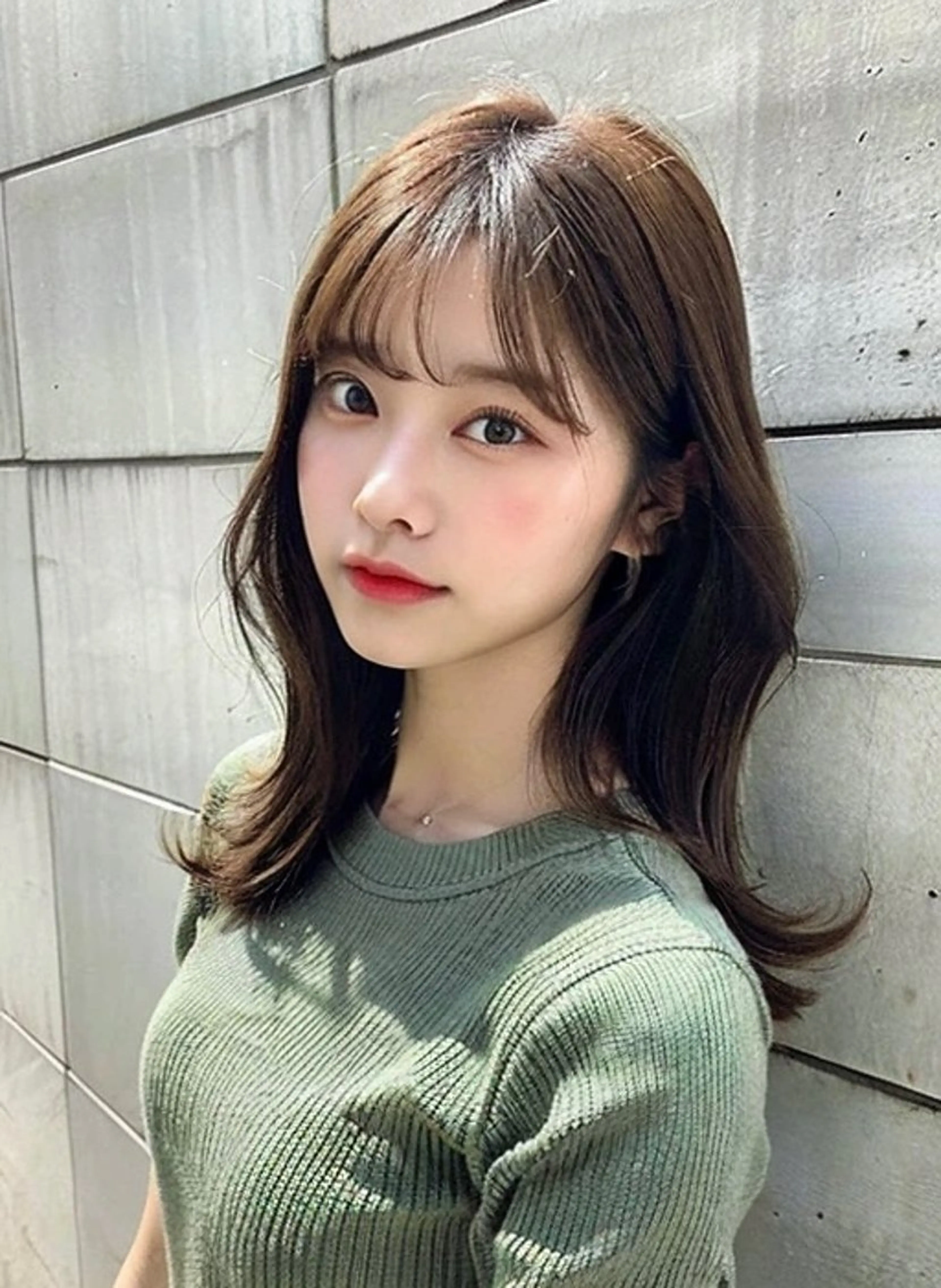 ミディアム カラー カット ヘアカラー トリートメント ヘアセット 名古屋/髪質改善/ 透明感SHIZUKAのヘアスタイル