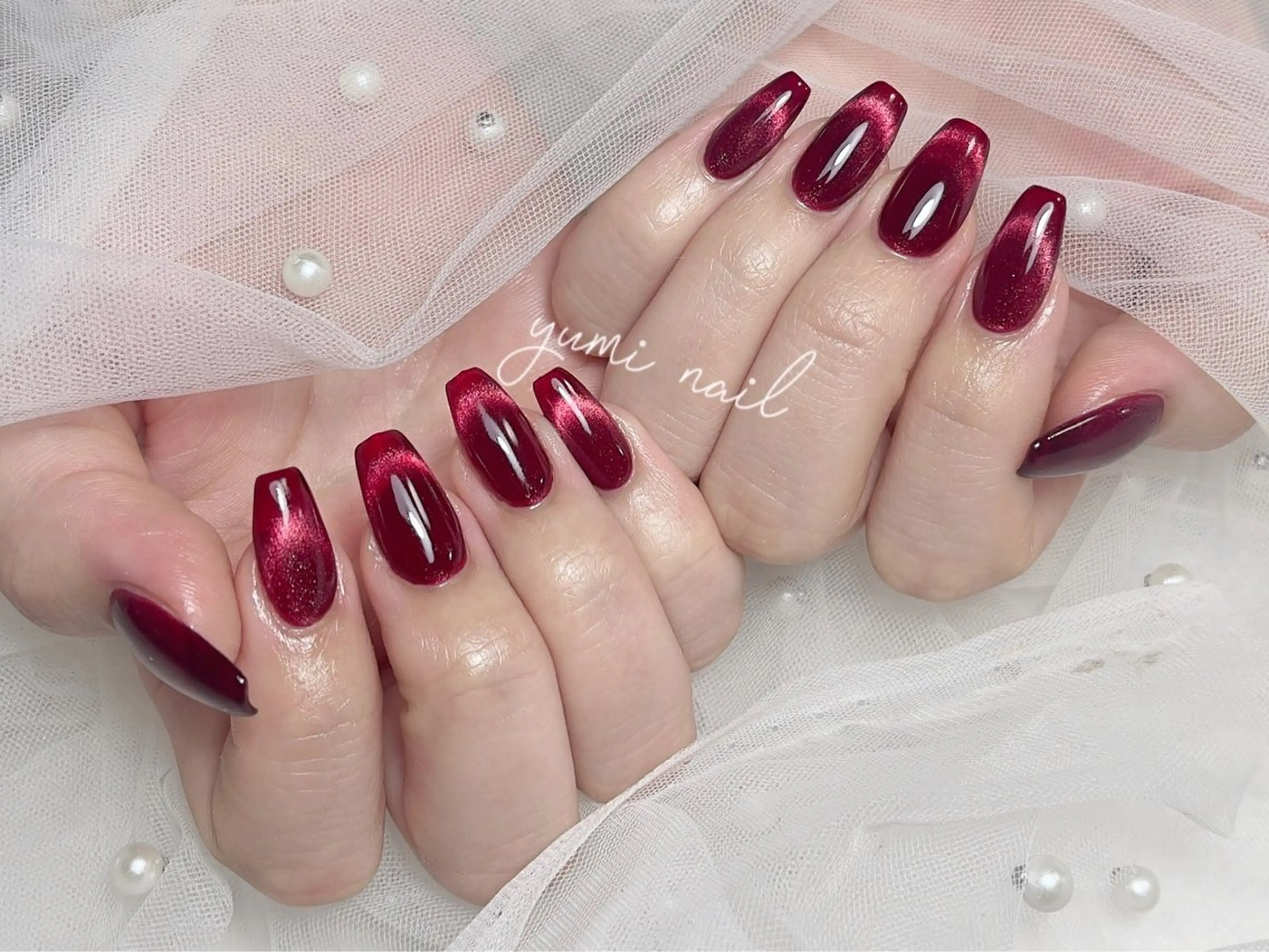 ネイル 𝐲𝐮𝐦𝐢🎀 長さ出しデザイン専門のネイルデザイン