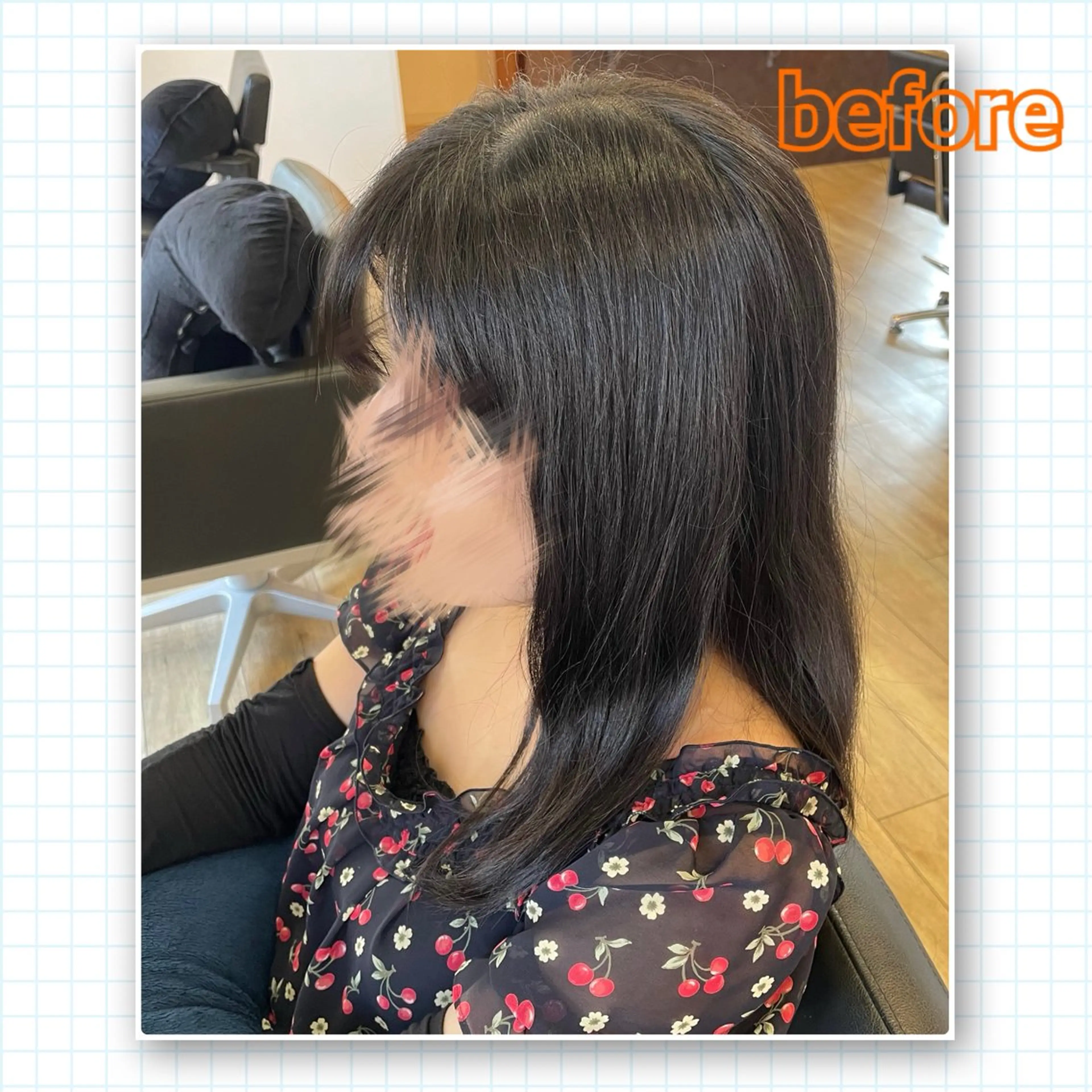 セミロング カット アミーベル🧸🧡 本店✂️しおりのヘアスタイル