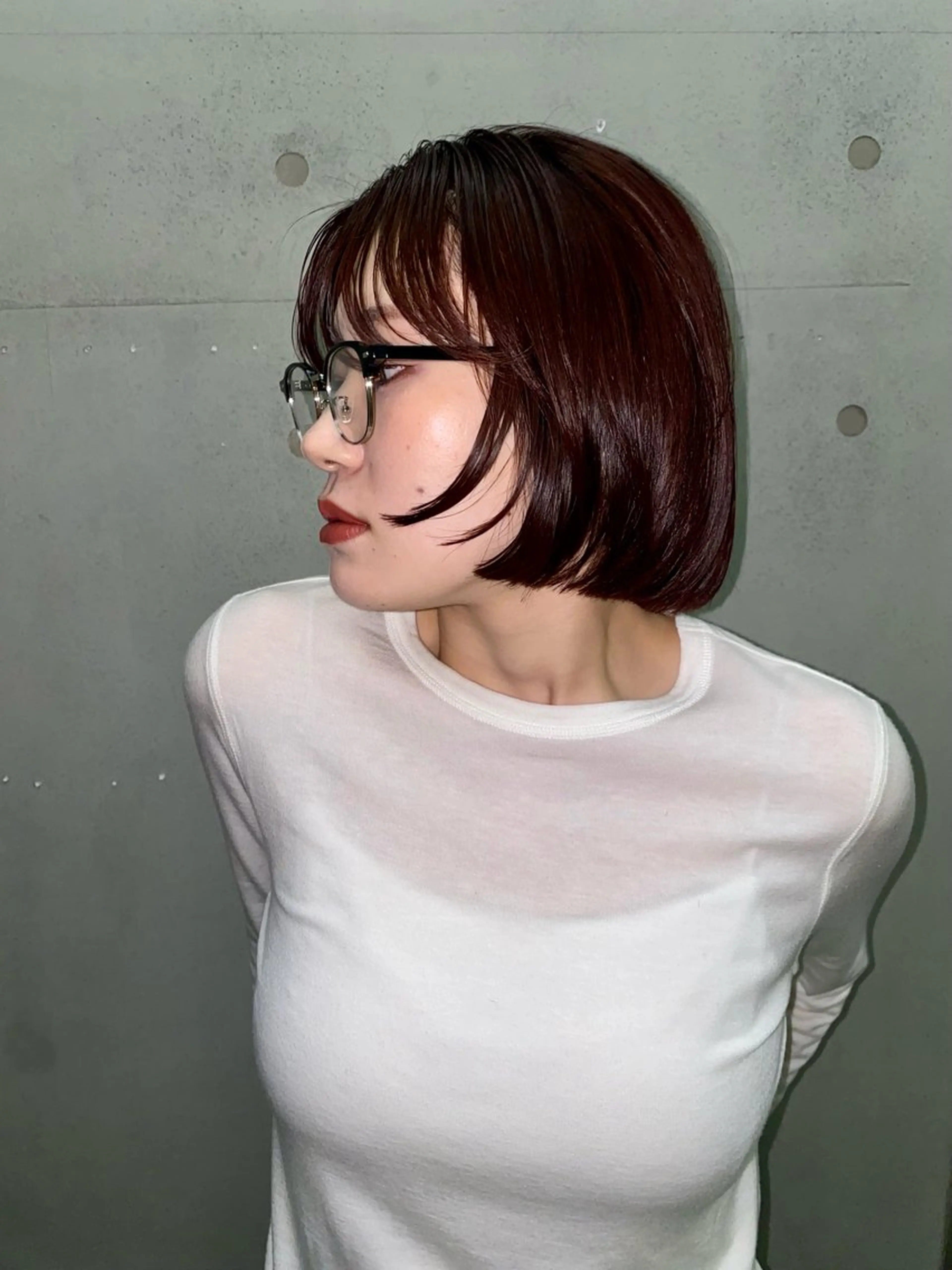 ミディアム カラー 砂原 ひよりのヘアスタイル