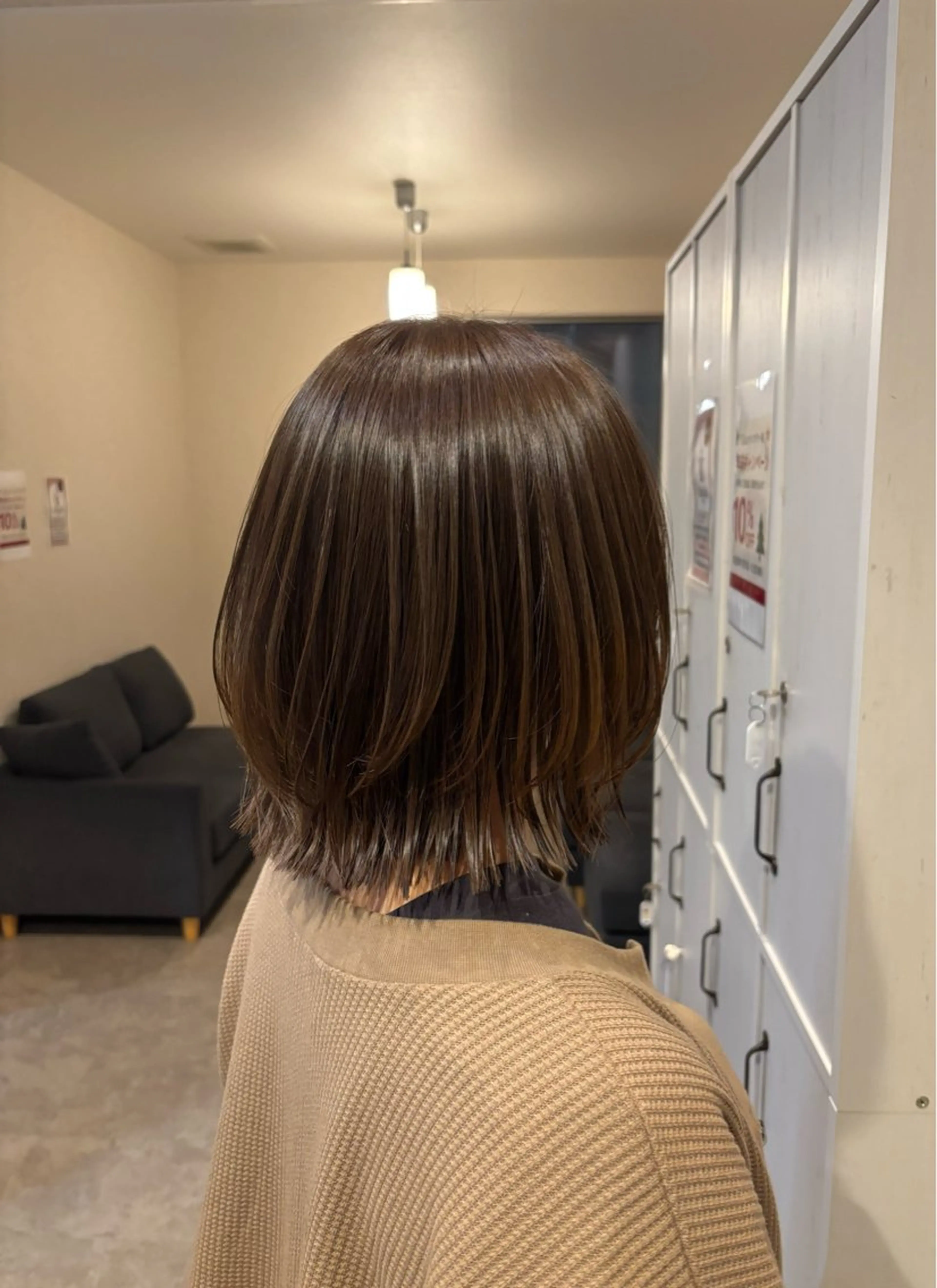 ミディアム ミディアムレイヤー レイヤーカット jlica hair サンフラワー通り所属・下河 美友のヘアスタイル