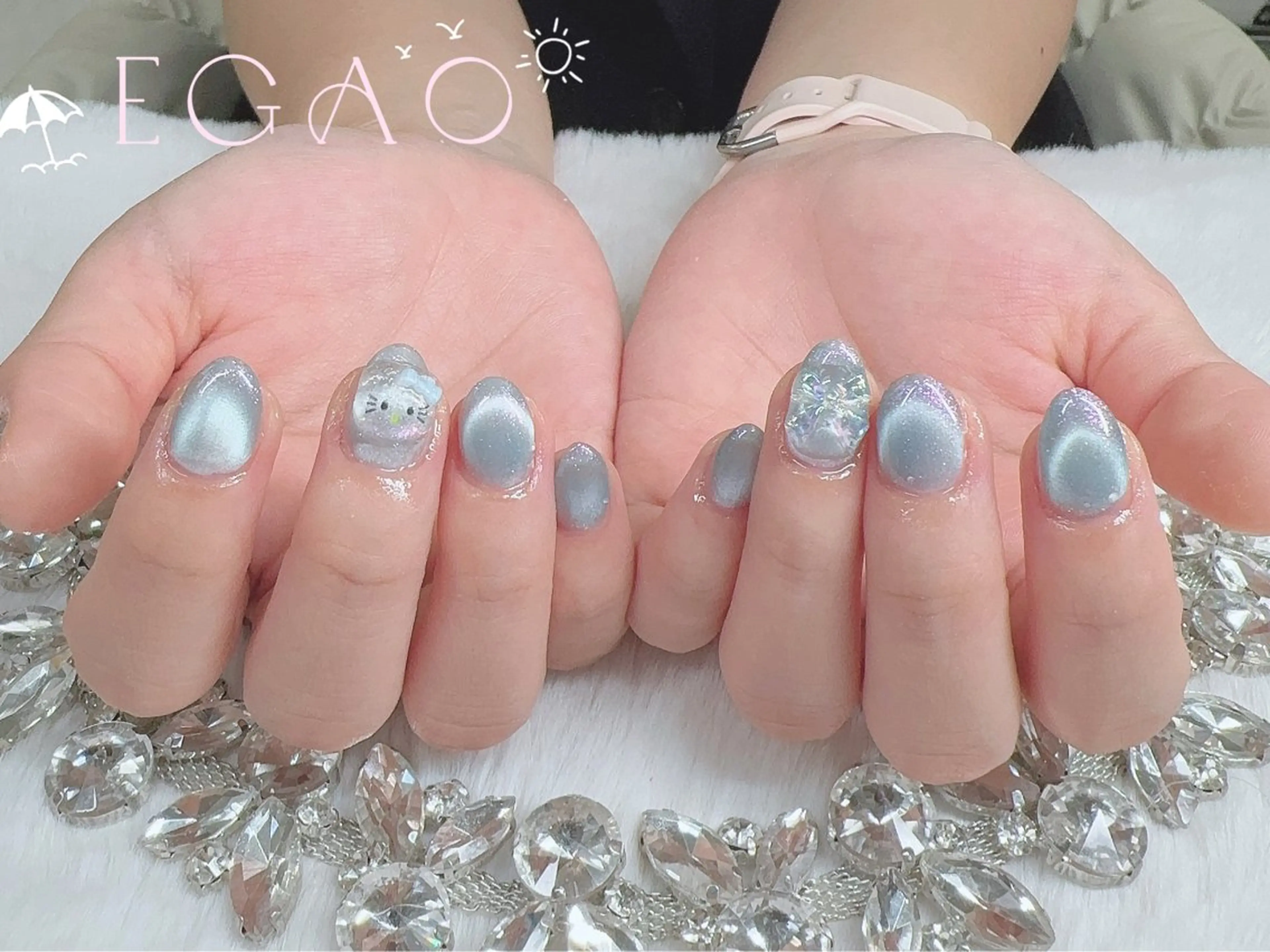 ネイル ジェルネイル パラジェル ハンドネイル Egao Nail錦糸町店のネイルデザイン