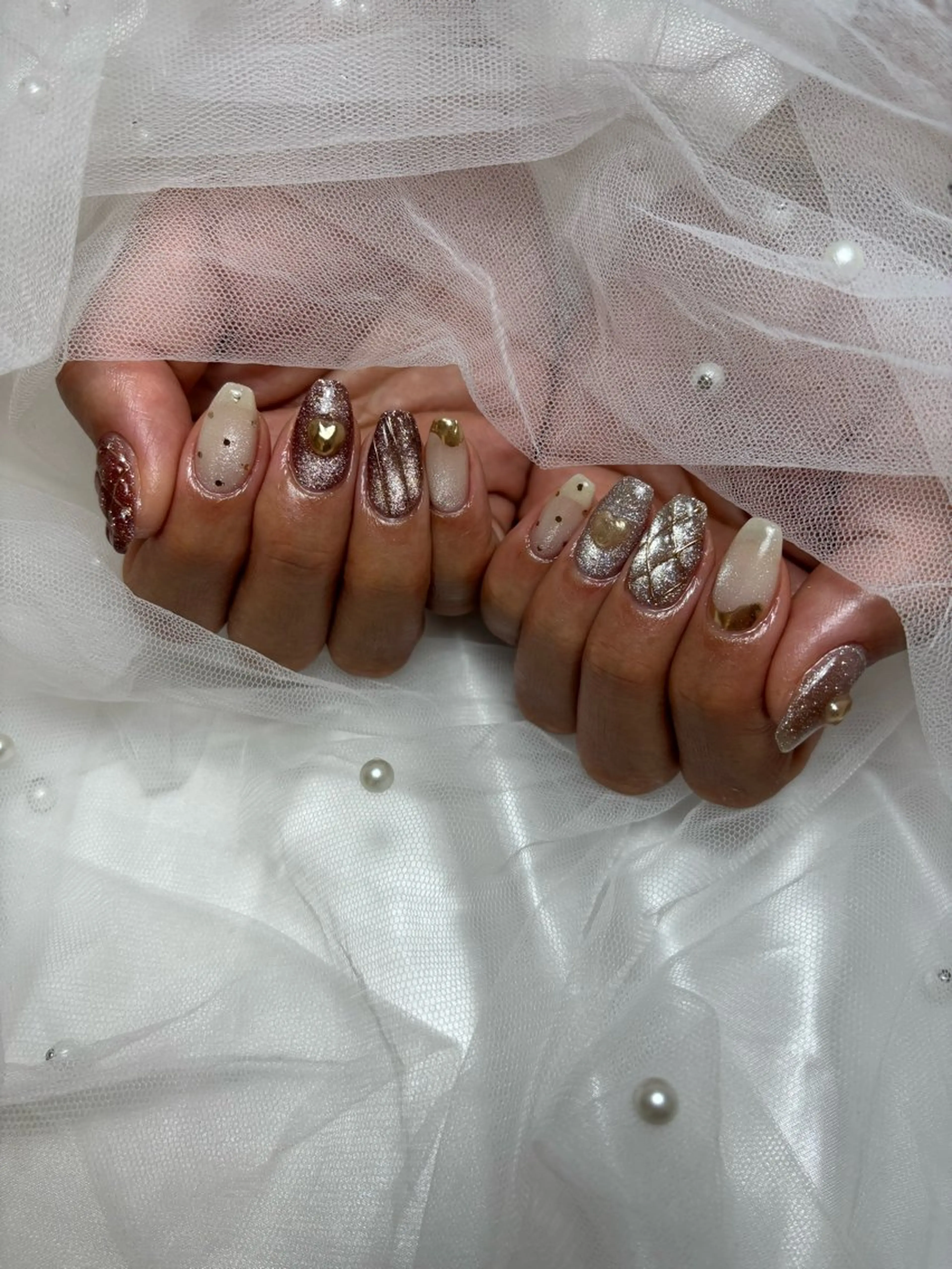 ネイル ハート nail salon Ni-i-naのネイルデザイン