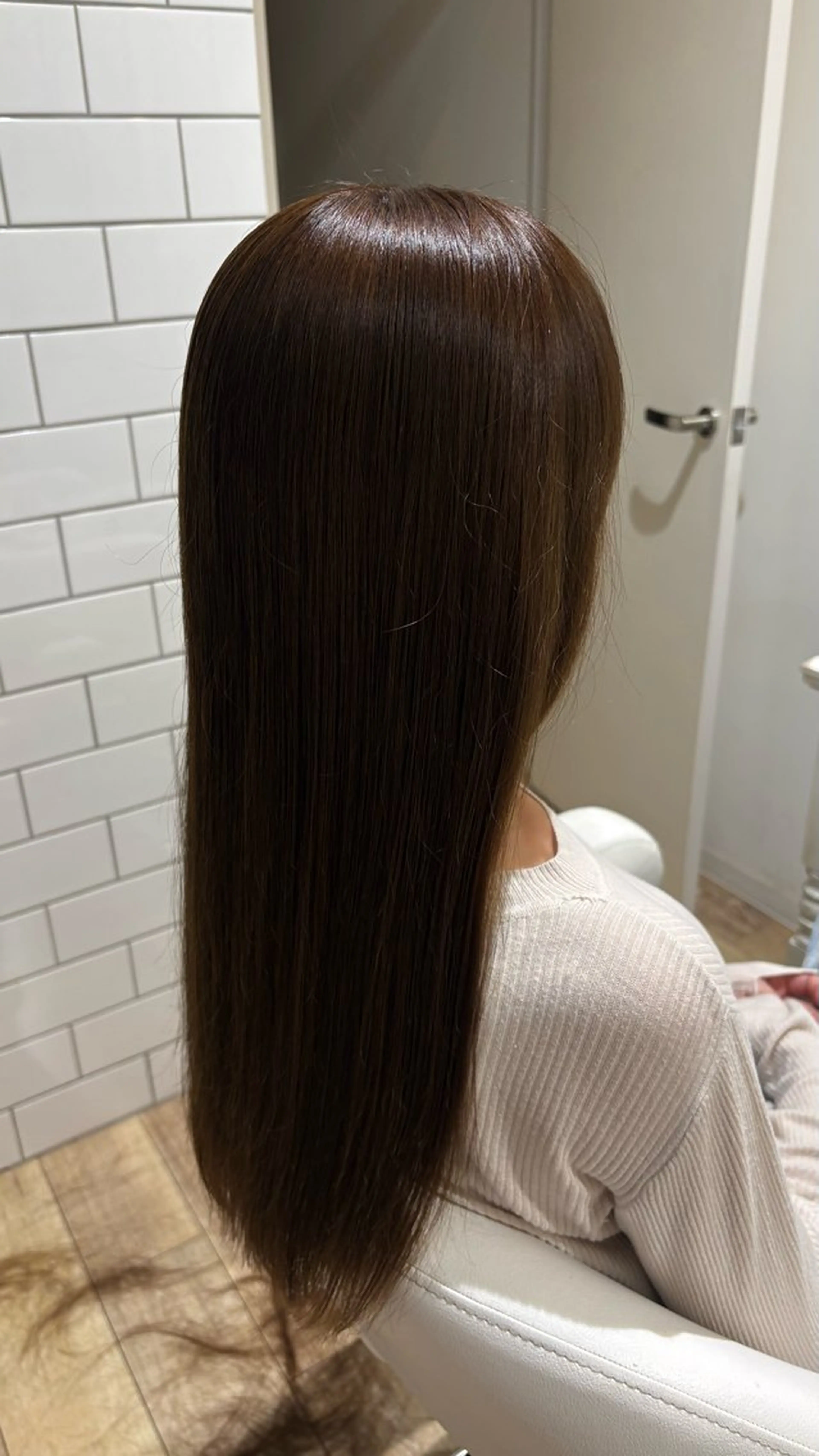セミロング カラー カット トリートメント 似合わせ 顔周りYUUGAのヘアスタイル