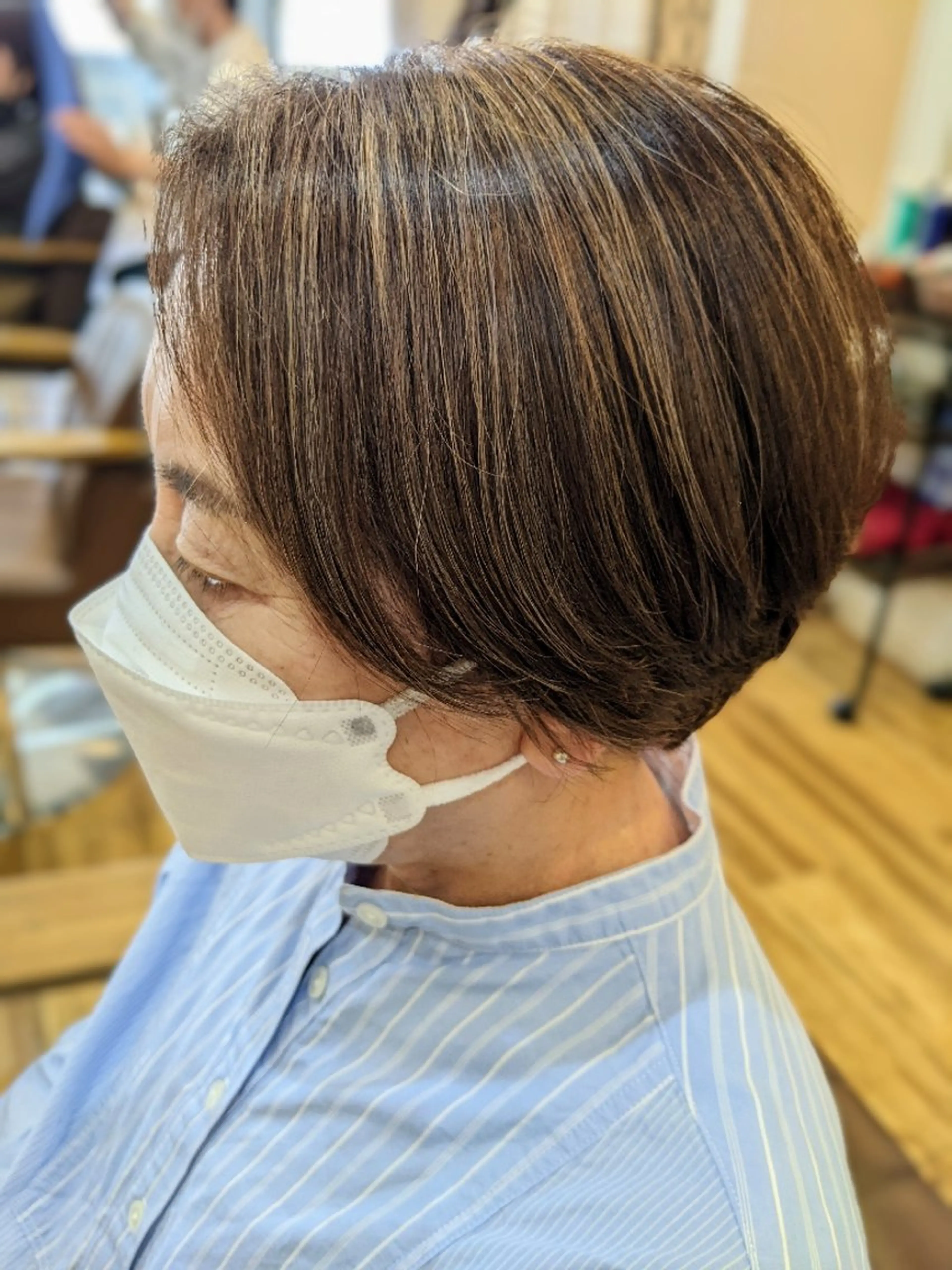 ショート ハイライト ヘアカラー 【泉中央】CLASS 中村のマツエク・マツパデザイン