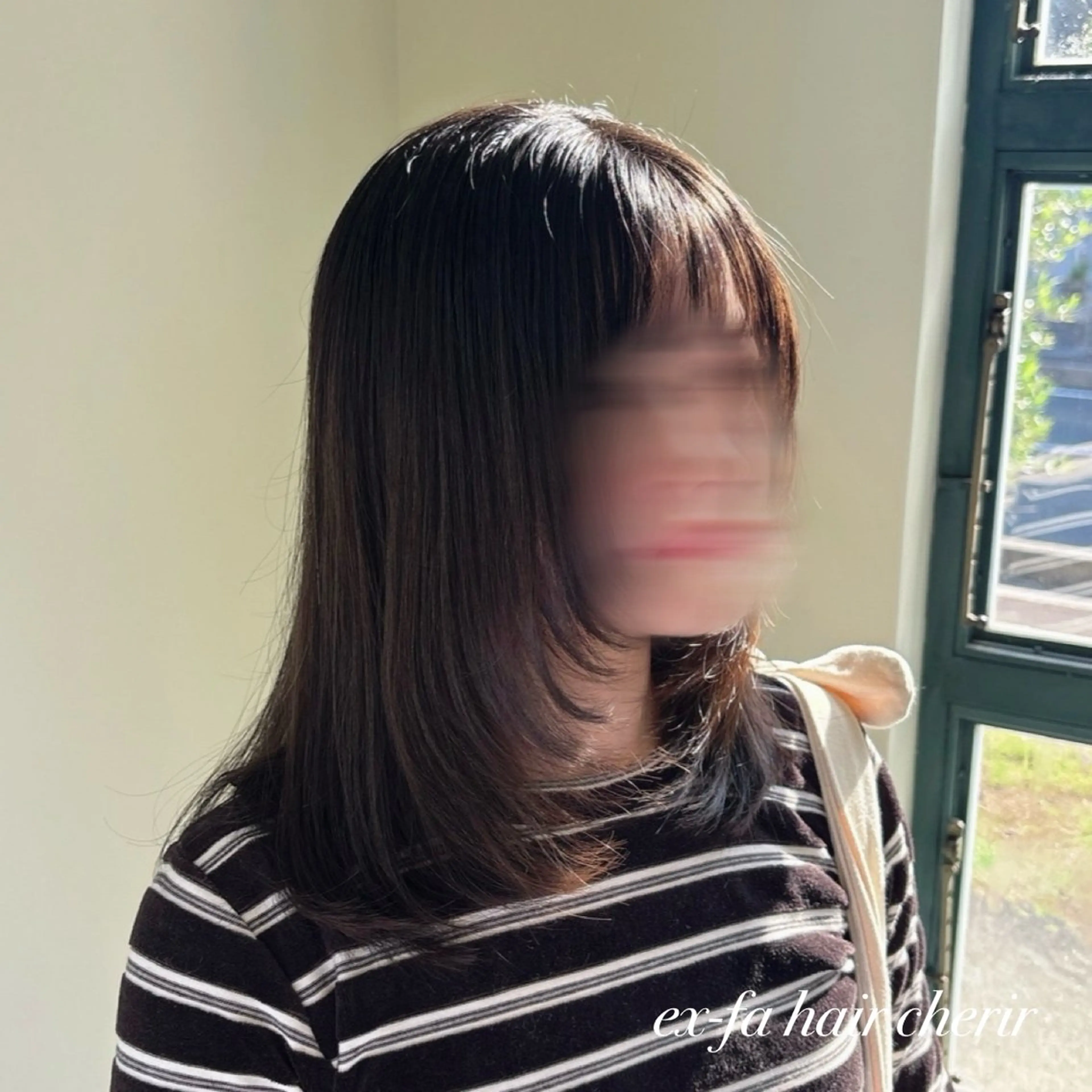 セミロング カット ヘアカラー トリートメント タニグチ 南草津のヘアスタイル