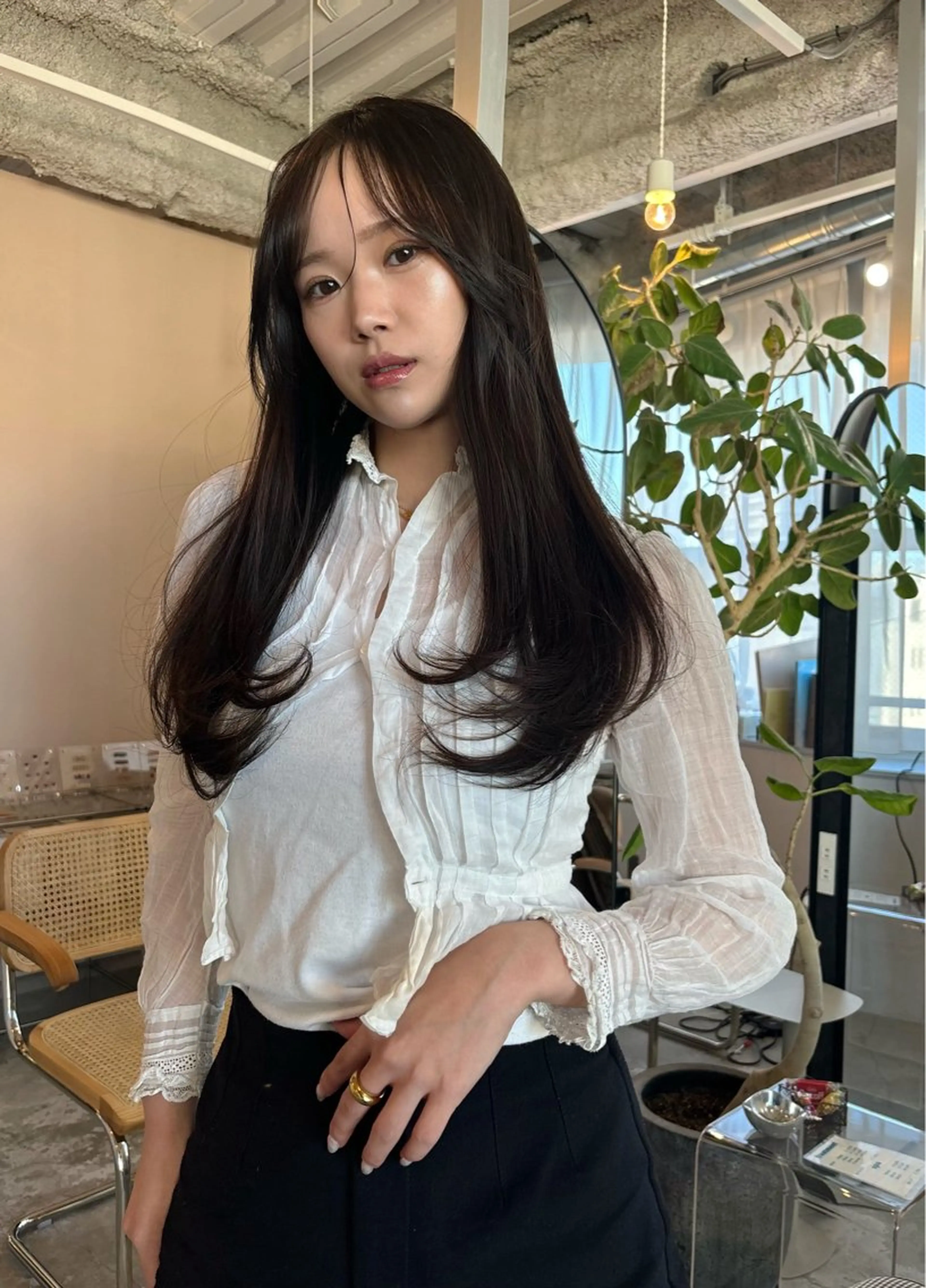 【ツヤ髪コース】似合わせレイヤー＋透明感カラー＋2stepトリートメント ¥9,900の写真