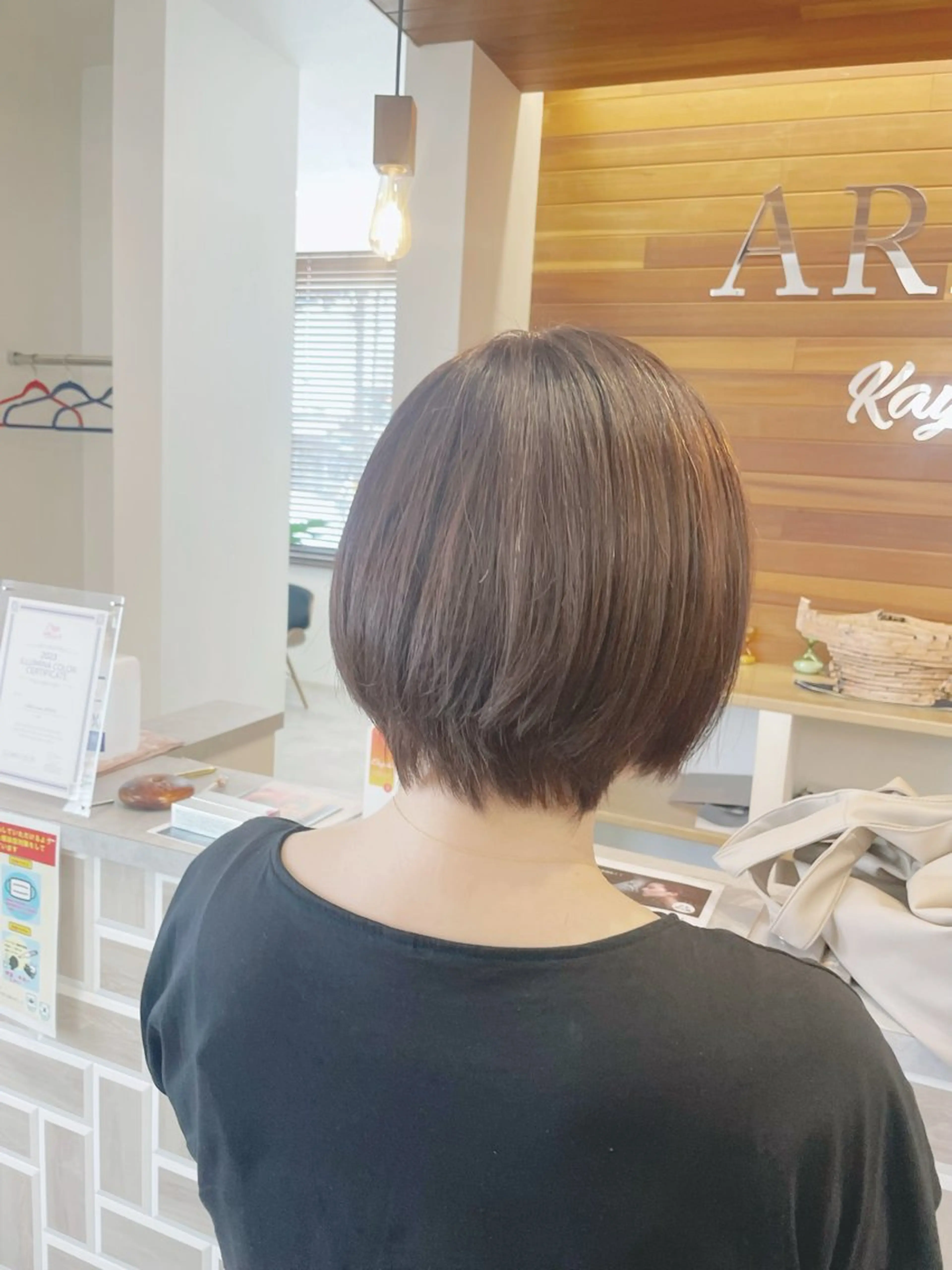 ショート カラー no4ナチュラル戸祭所属・山越 美裕樹のヘアスタイル