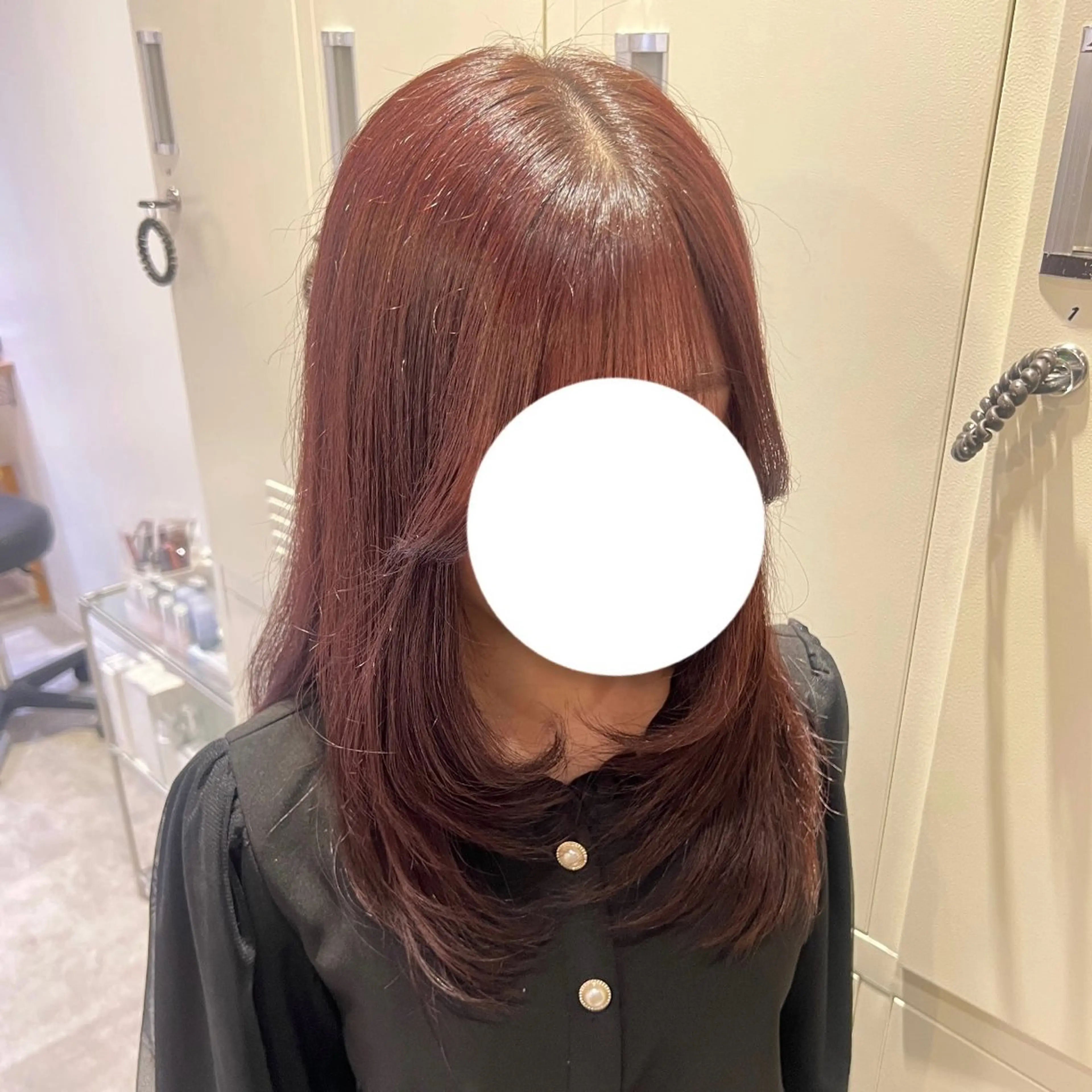 セミロング レイヤーカット 🫧三浦 未流/ ボブ/イヤリングのヘアスタイル