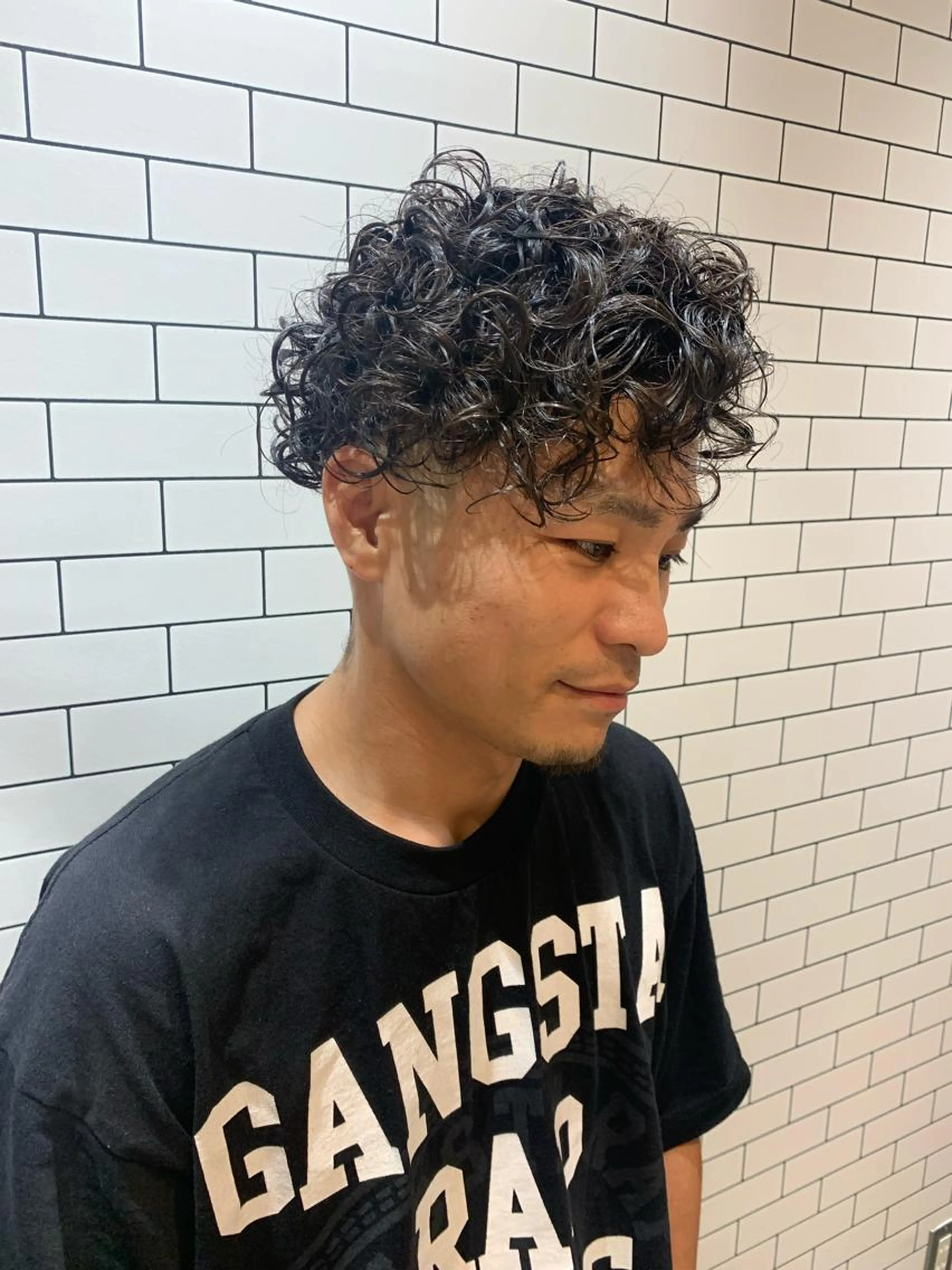 メンズ限定 パーマカットの写真